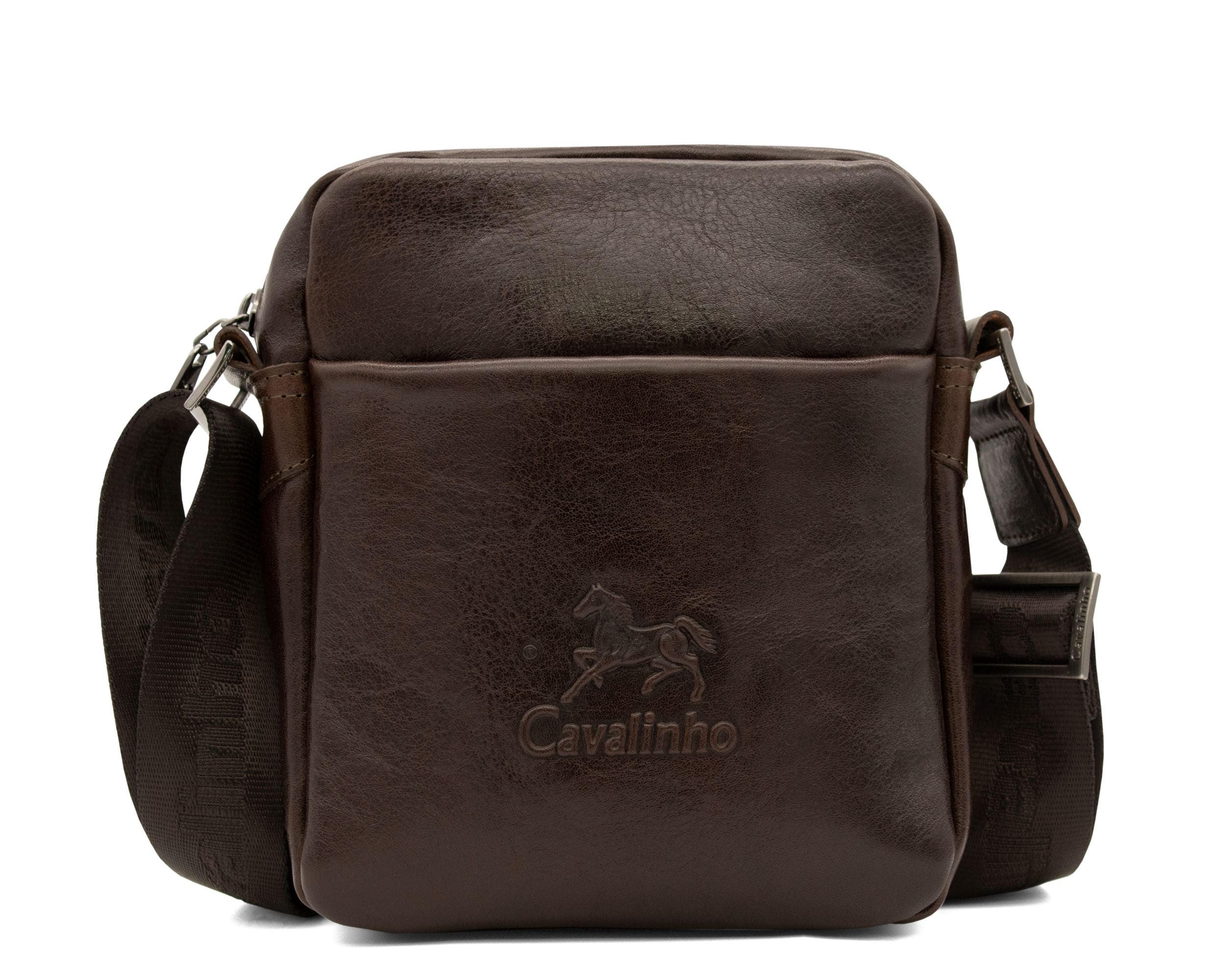 Cavalinho Leather Traveler Crossbody Bag SKU 18320225.02 #color_Brown 