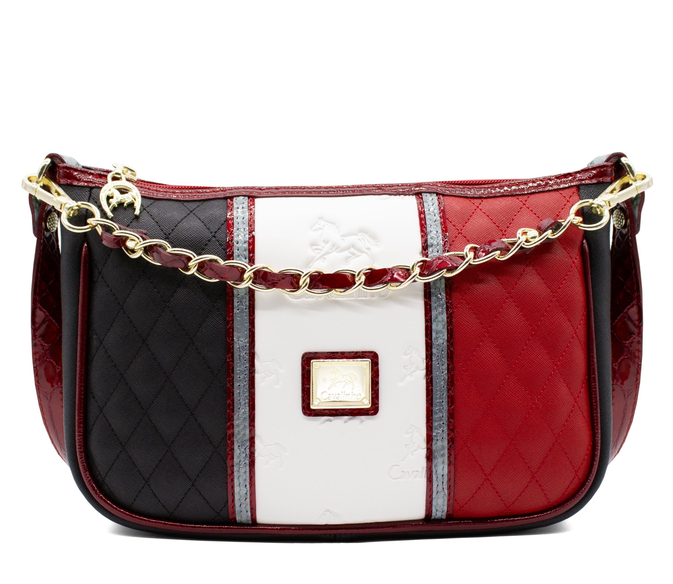 #color_ Black White Red Silver | Cavalinho Royal Crossbody Bag - Black White Red Silver - 18390402.23_1