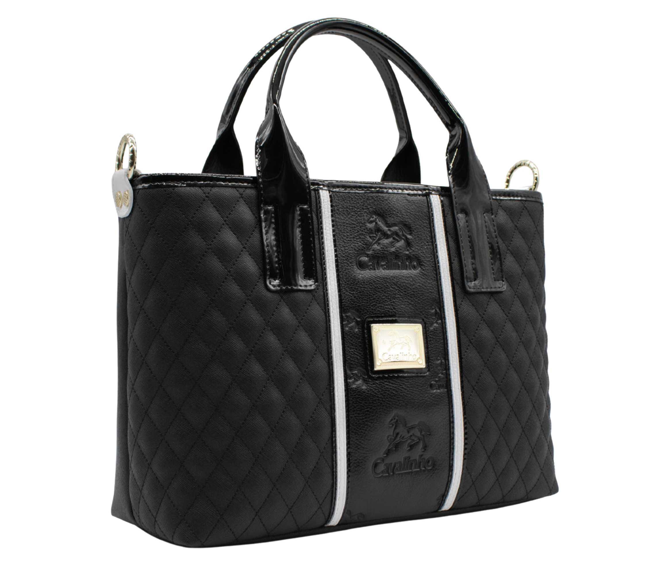 #color_ Black and White | Cavalinho Royal Handbag - Black and White - 18390493.21.99_2