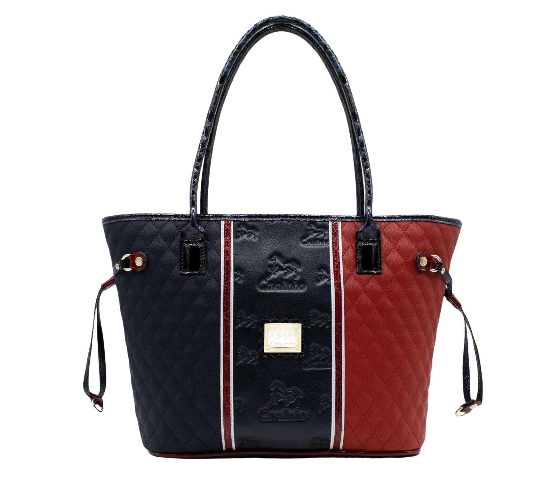 Cavalinho Prestige Shoulder Bag SKU 18450520 #color_Navy / White / Red