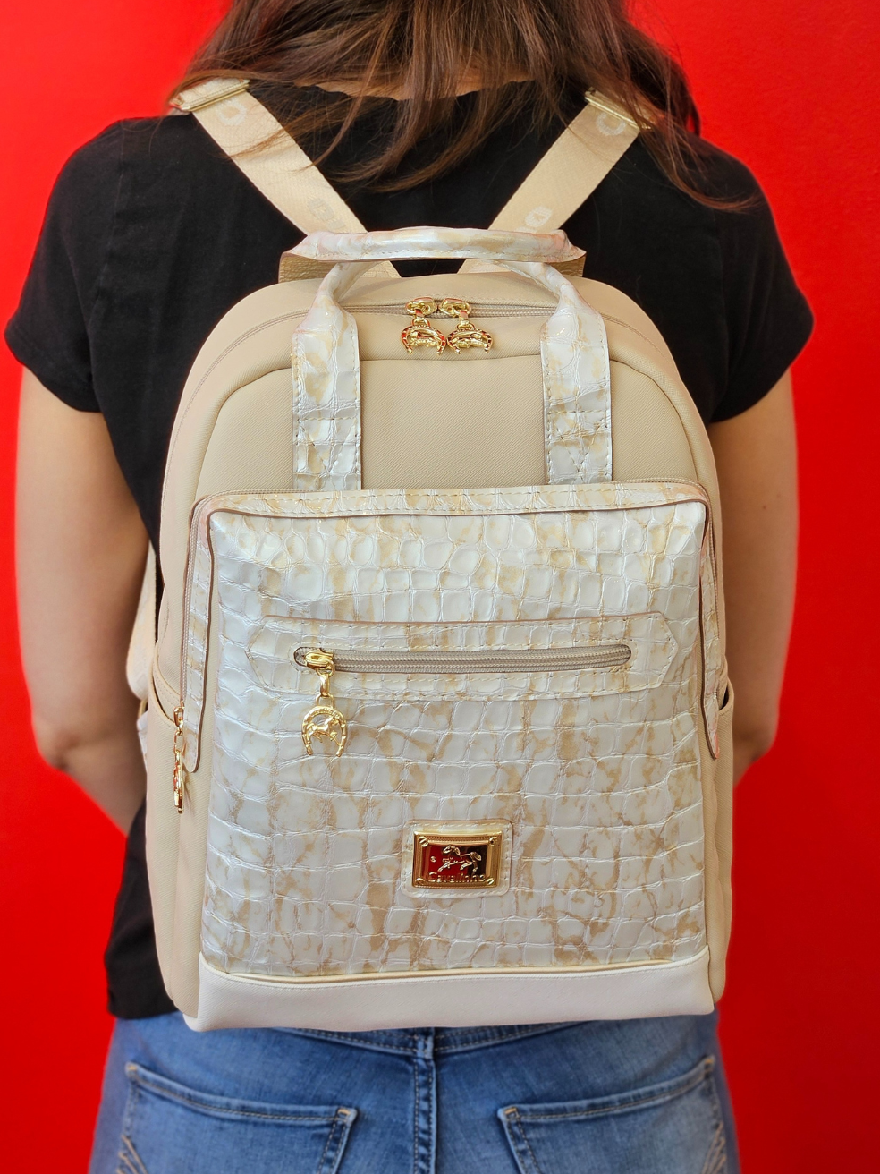 Cavalinho Mystic Backpack SKU 18460395.31 #color_beige / white