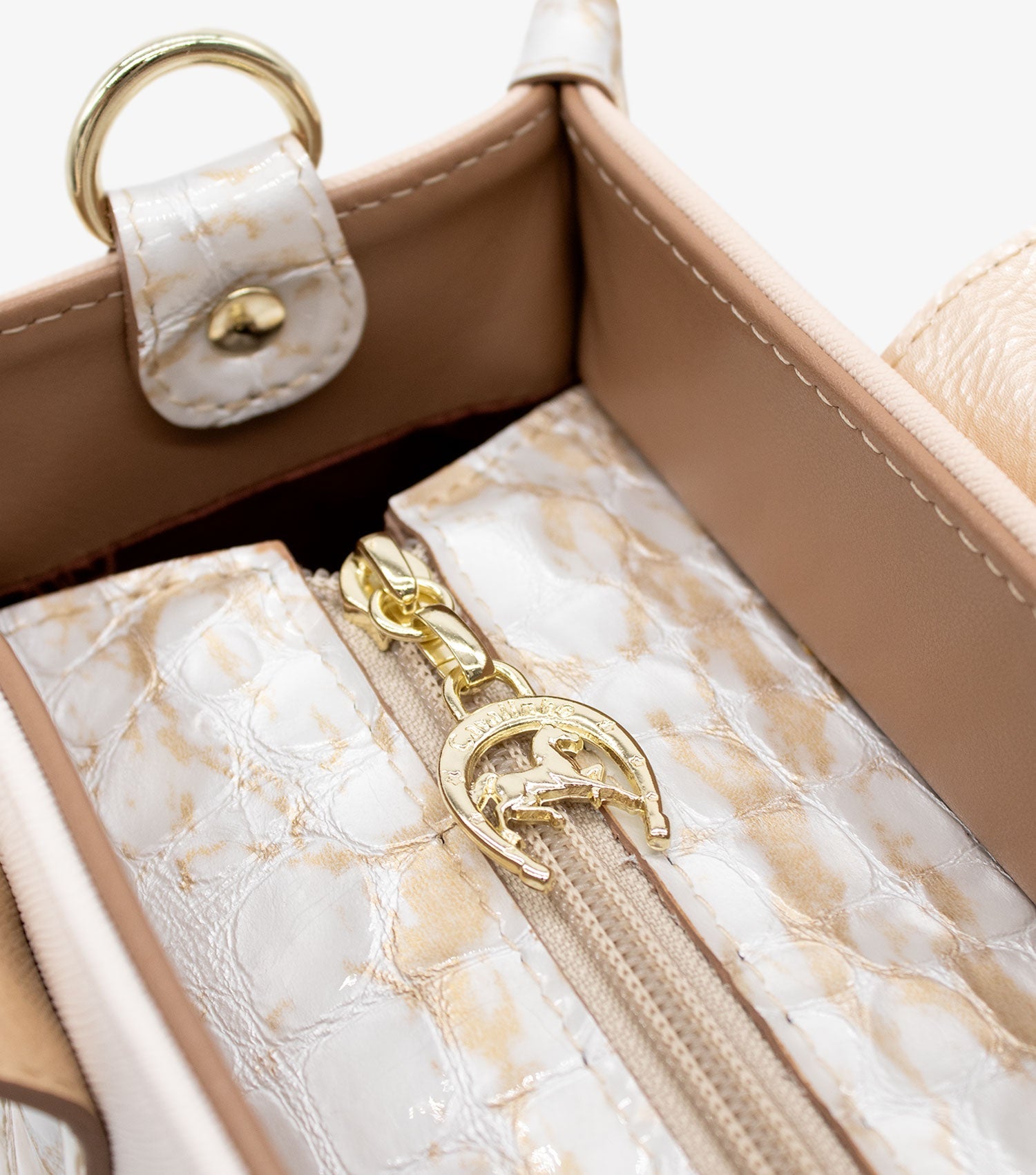 #color_ Beige White | Cavalinho Mystic Handbag - Beige White - 18460479.31_P06