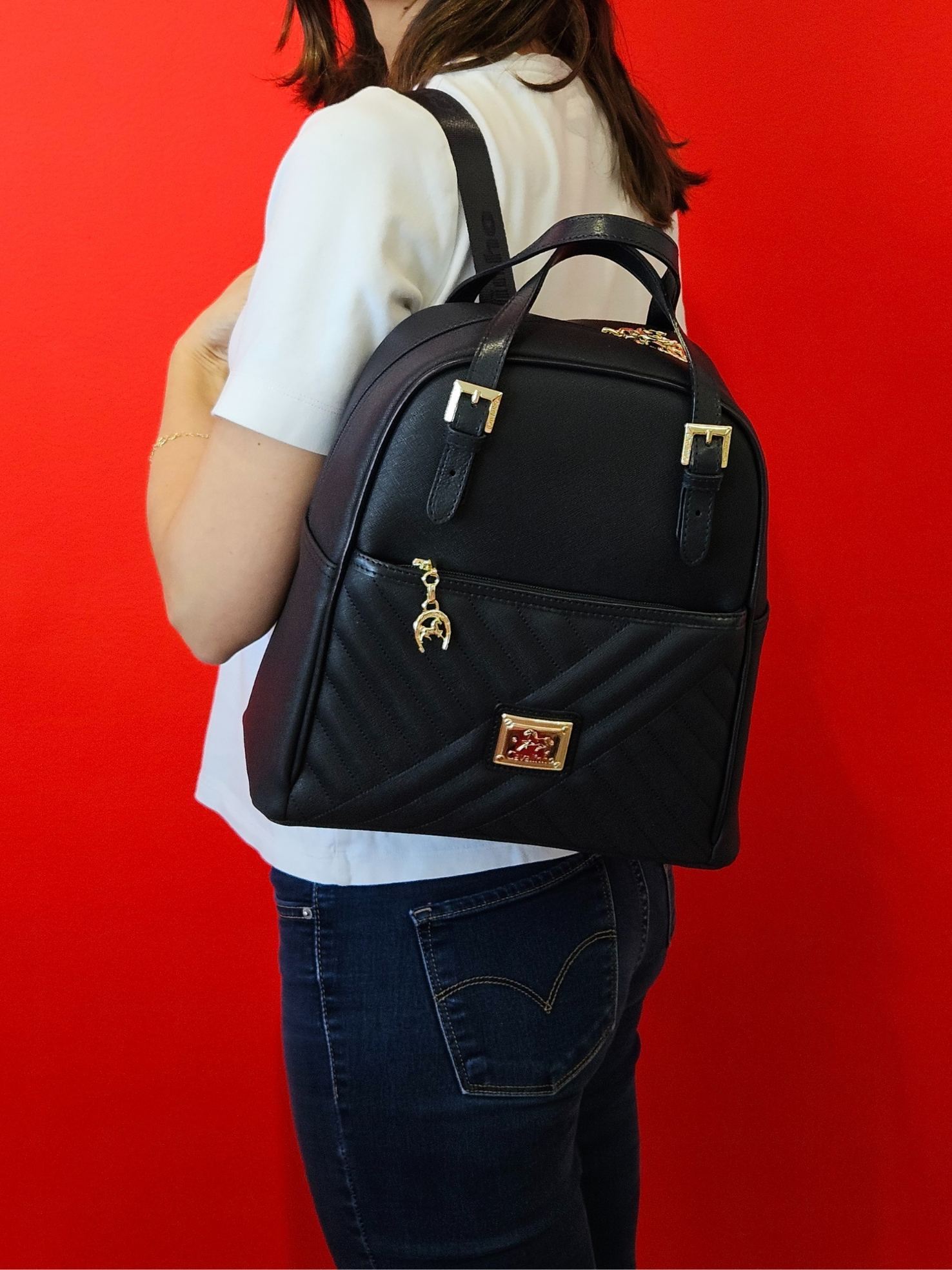 Cavalinho Charming Backpack SKU 18470519.03 #color_Navy, black, Navy / Tan / Beige