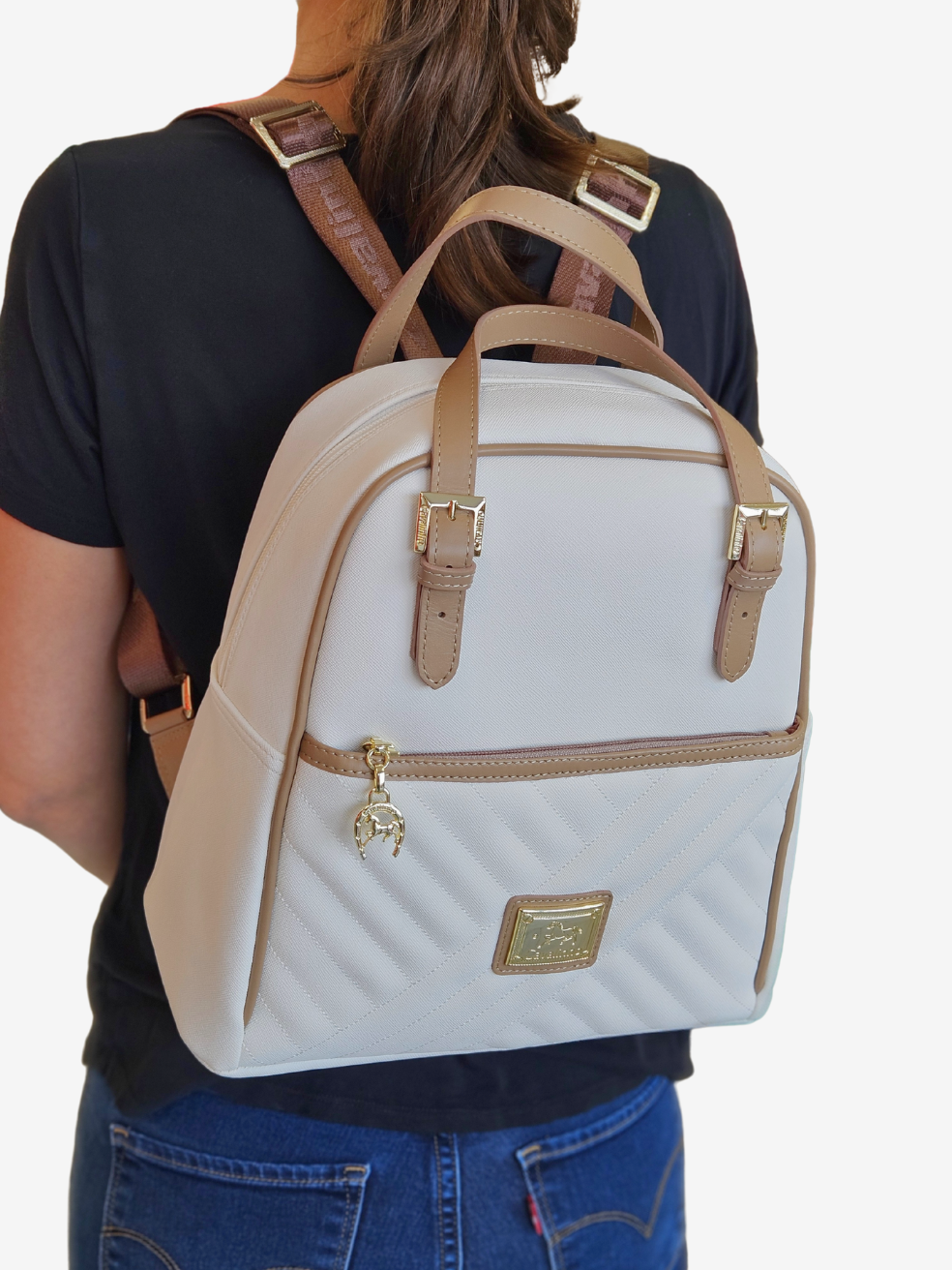 Cavalinho Charming Backpack SKU 18470519.38 #color_white / sand