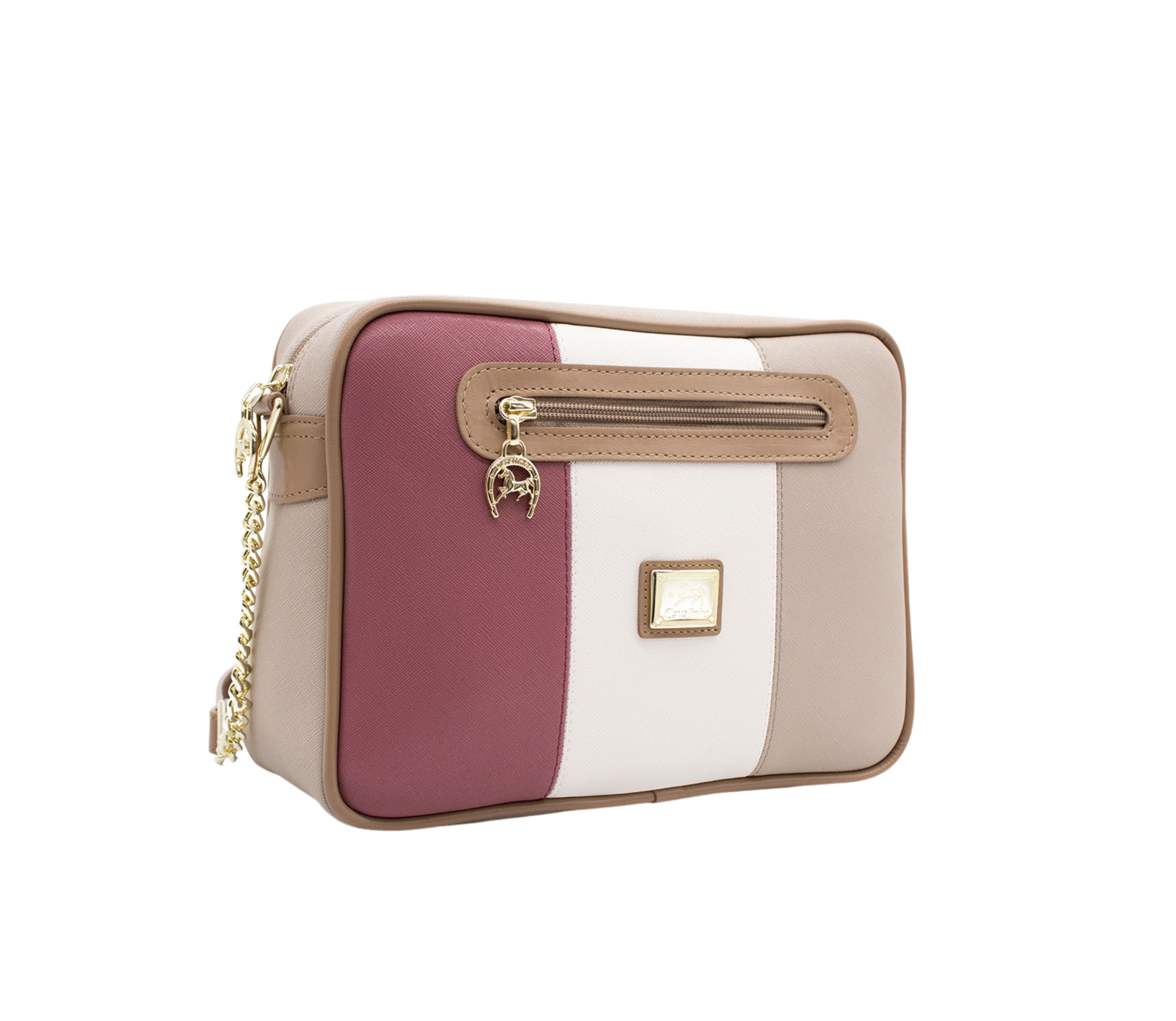 Cavalinho Allegro Crossbody Bag SKU 18480251.07 #color_Beige / White / Pink