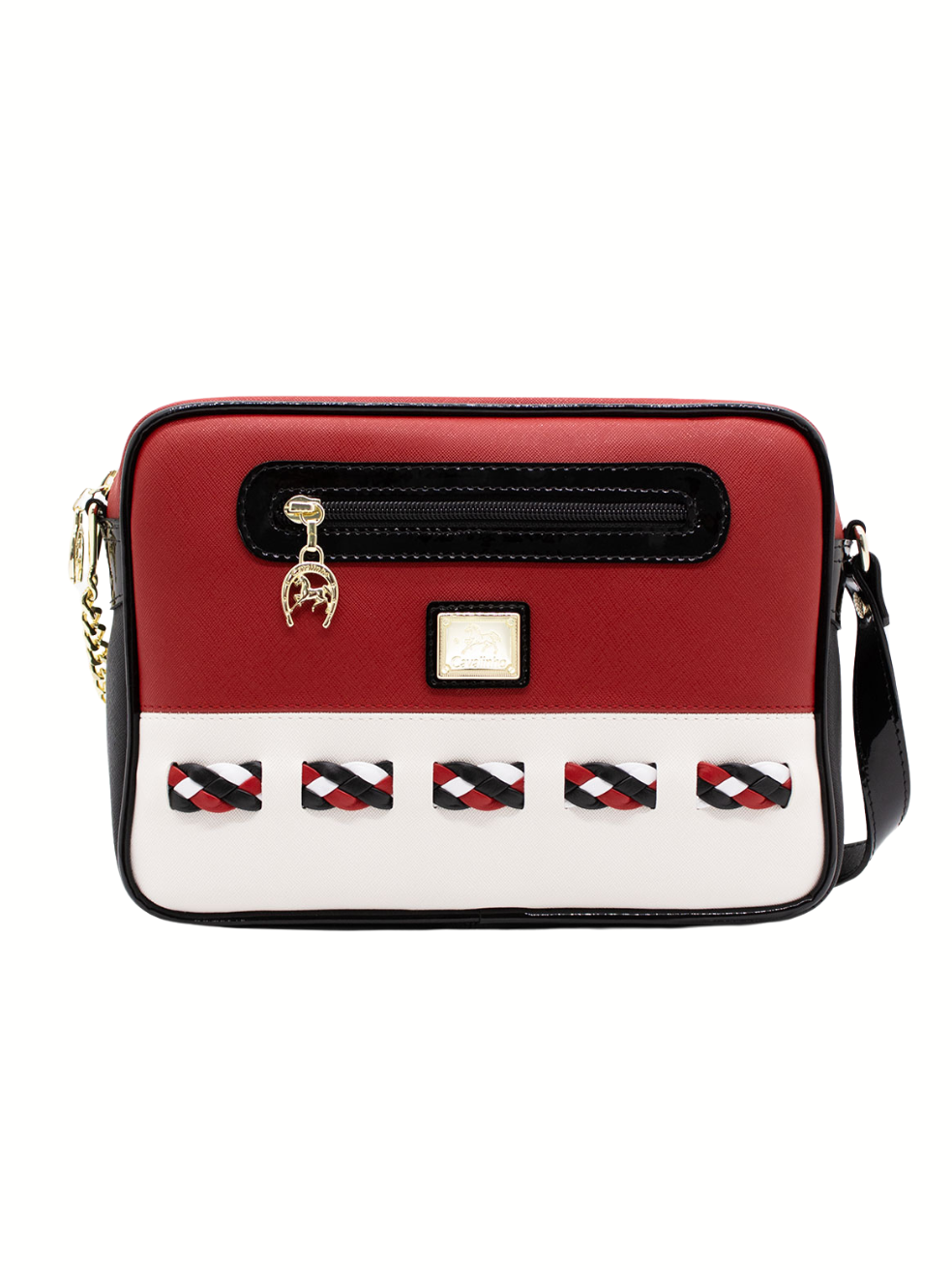 Cavalinho Sailing Crossbody Bag SKU 18690251.23 #color_Black / White / Red