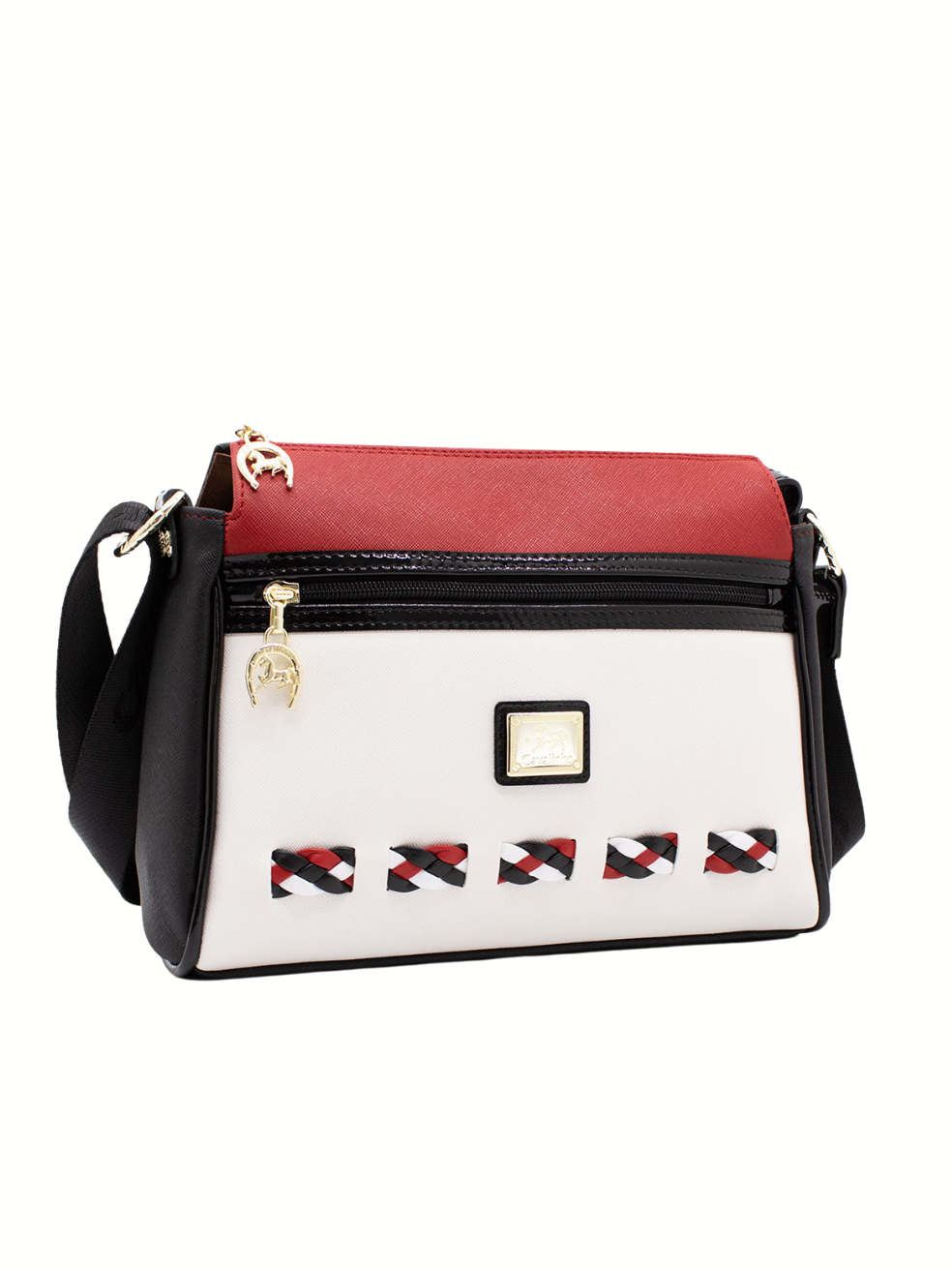 Cavalinho Sailing Crossbody Bag SKU 18690373.23 #color_Black / White / Red