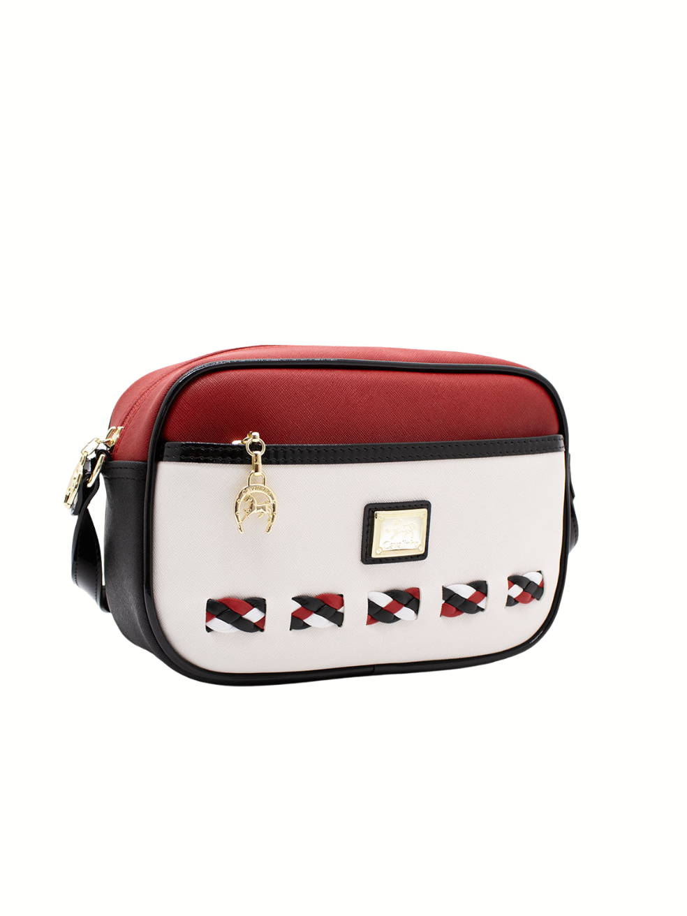 Cavalinho Sailing Crossbody Bag SKU 18690511.23 #color_Black / White / Red