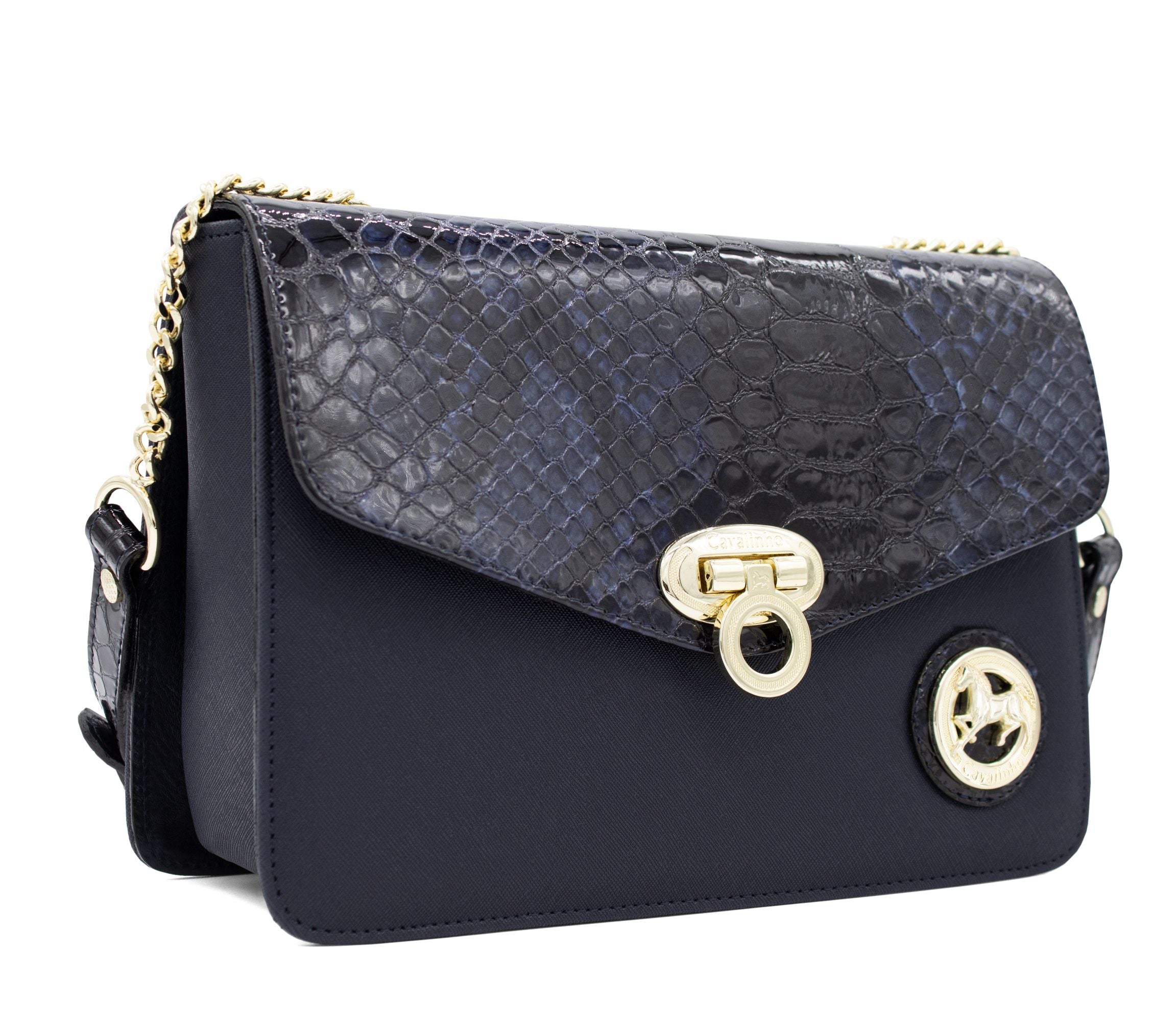 #color_ Navy | Cavalinho Cherry Blossom Shoulder Bag - Navy - 18810260.03_2