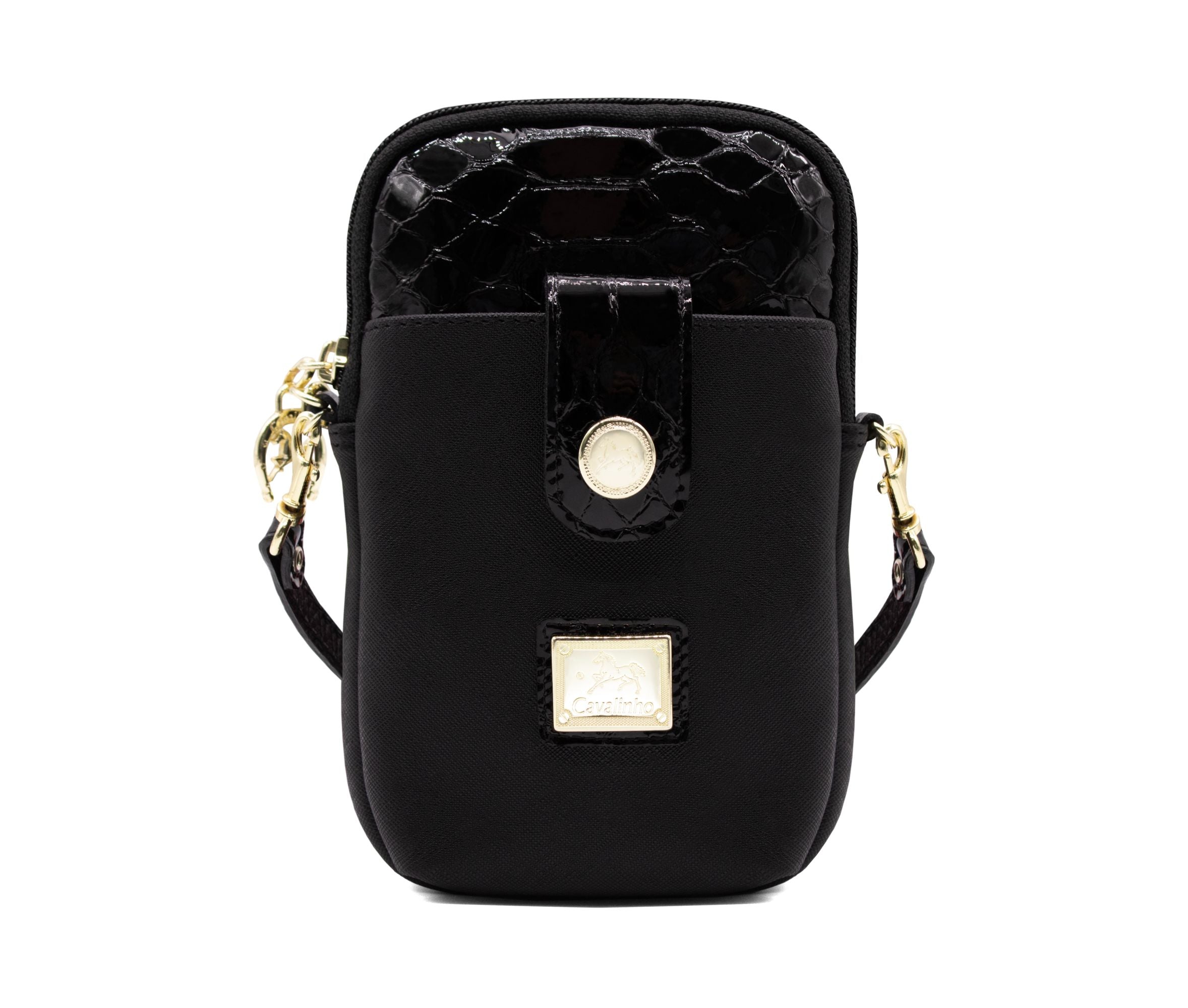 #color_ Black | Cavalinho Cherry Blossom Phone Crossbody Bag - Black - 18810430.01_1