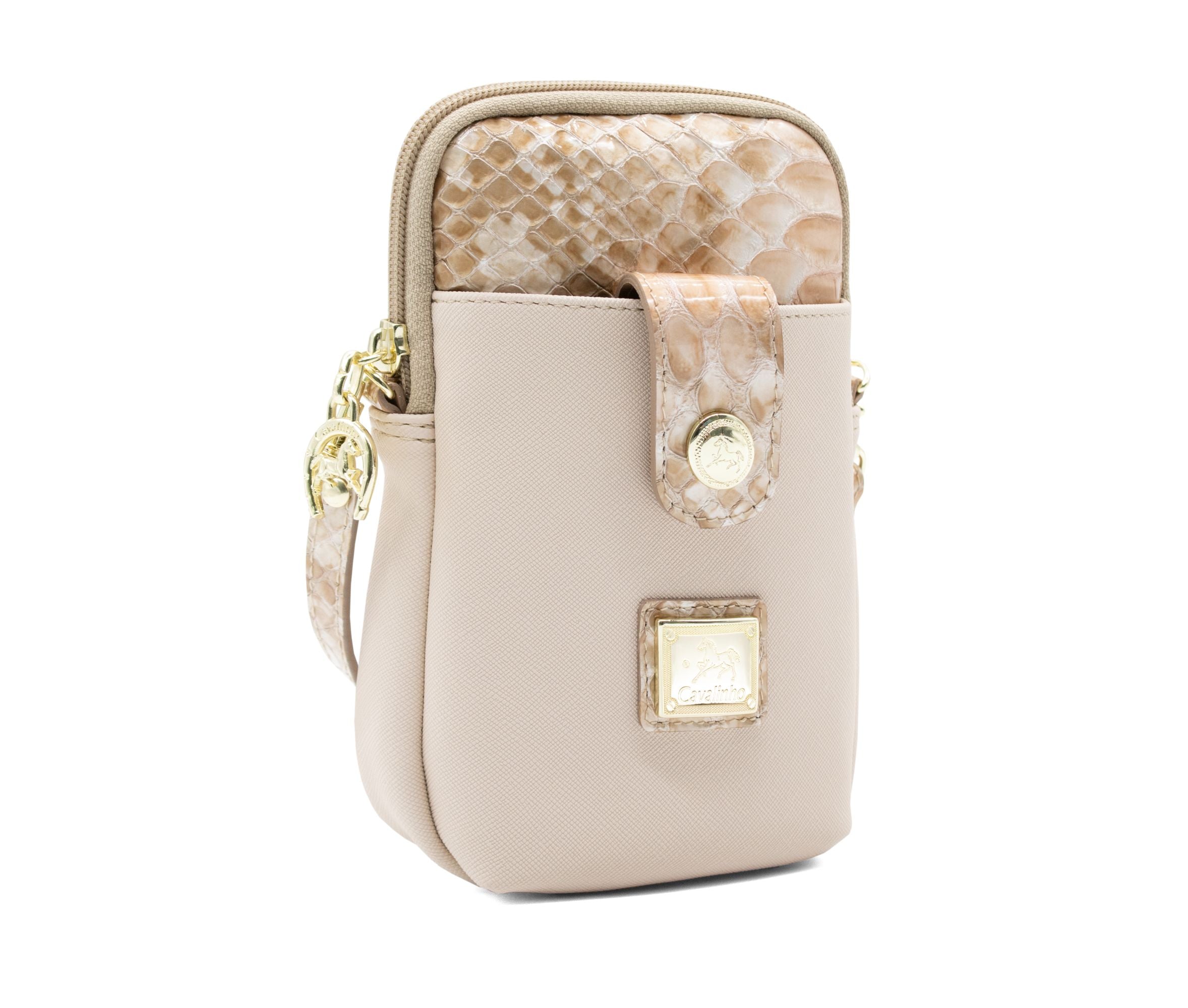 #color_ Beige | Cavalinho Cherry Blossom Phone Crossbody Bag - Beige - 18810430.05_2