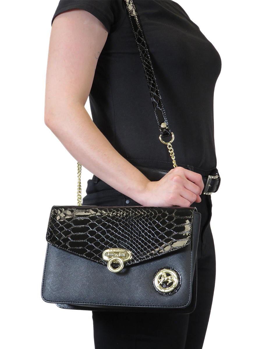 #color_ Black | Cavalinho Cherry Blossom Shoulder Bag - Black - 1_89e393ea-9121-41b2-a686-1517e5d2b0bb