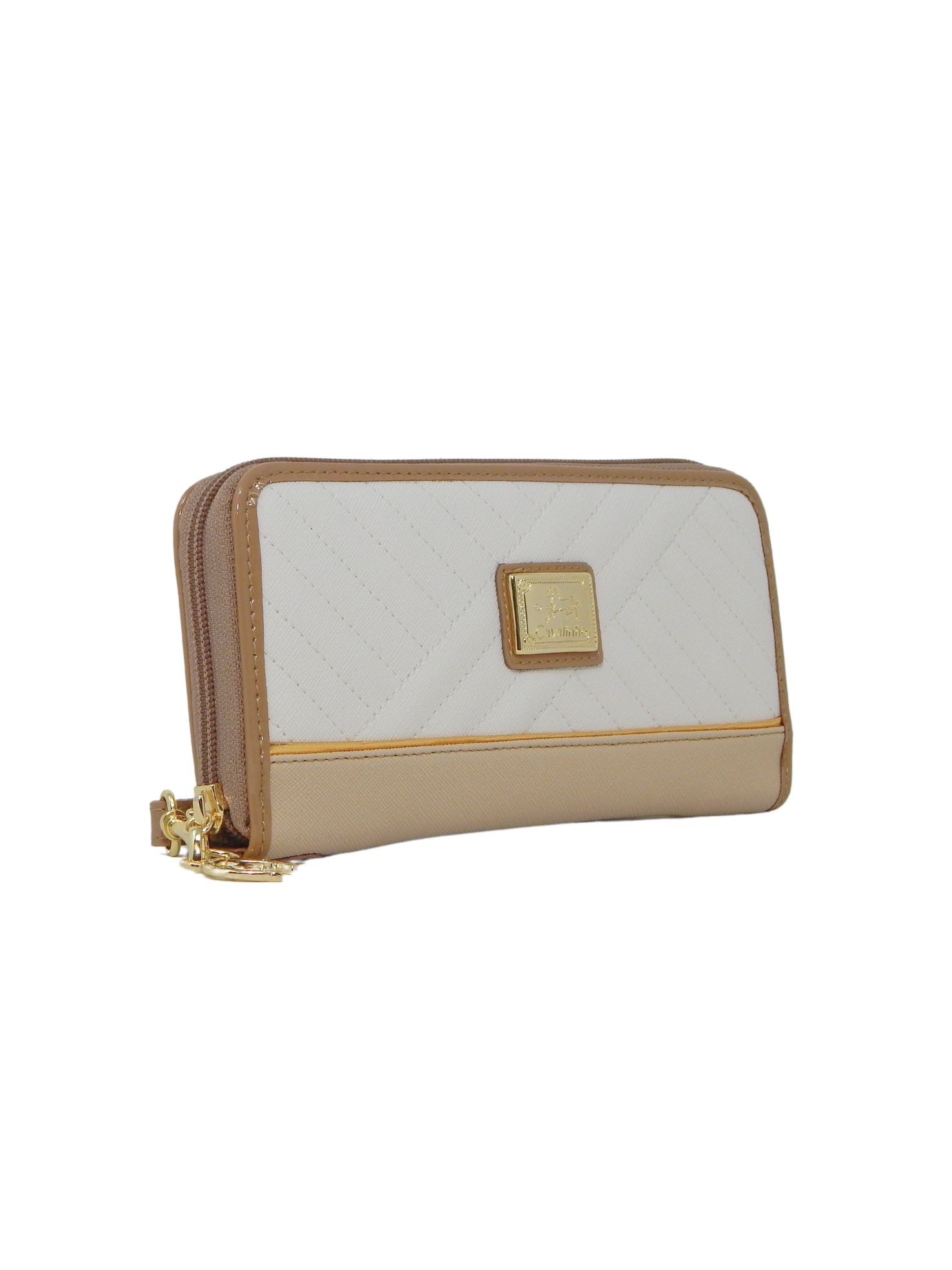 Ciao Bella Wristlet Wallet for Women SKU 28060212.31 #color_beige / white