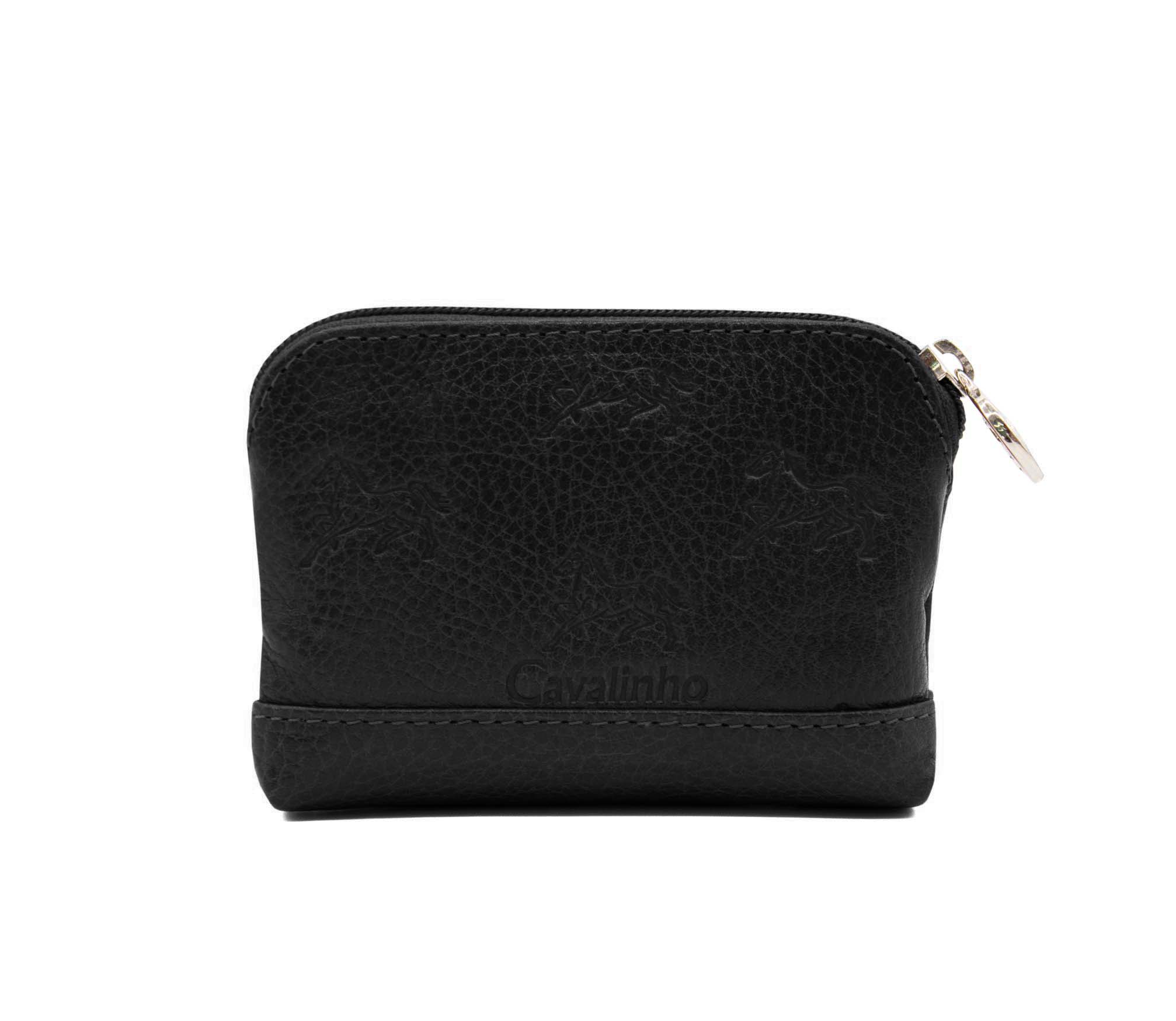 #color_ Black | Cavalinho Cavalo Lusitano Leather Change Purse - Black - 28090250.01_2