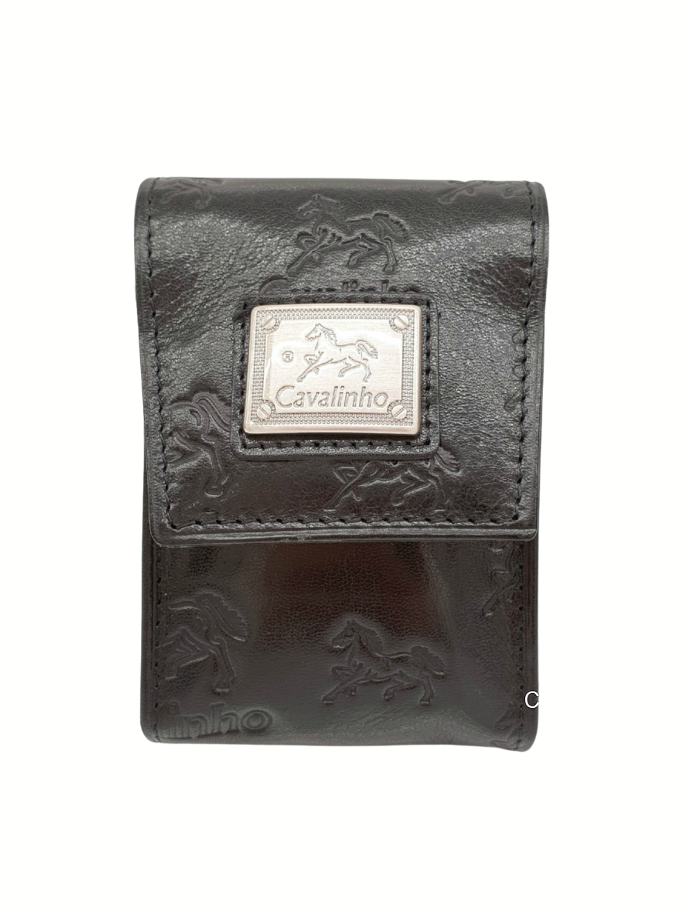 Cavalinho Cavalo Lusitano Leather Cigarette Case SKU 28090264.01 #color_black