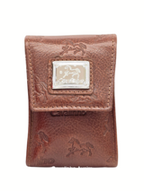 Cavalinho Cavalo Lusitano Leather Cigarette Case SKU 28090264.13 #color_saddlebrown