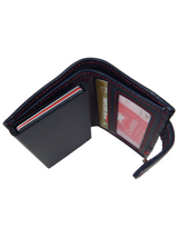 Cavalinho The Sailor Bifold Pop Up Slim Leather Wallet SKU 28150022.22 #color_navy