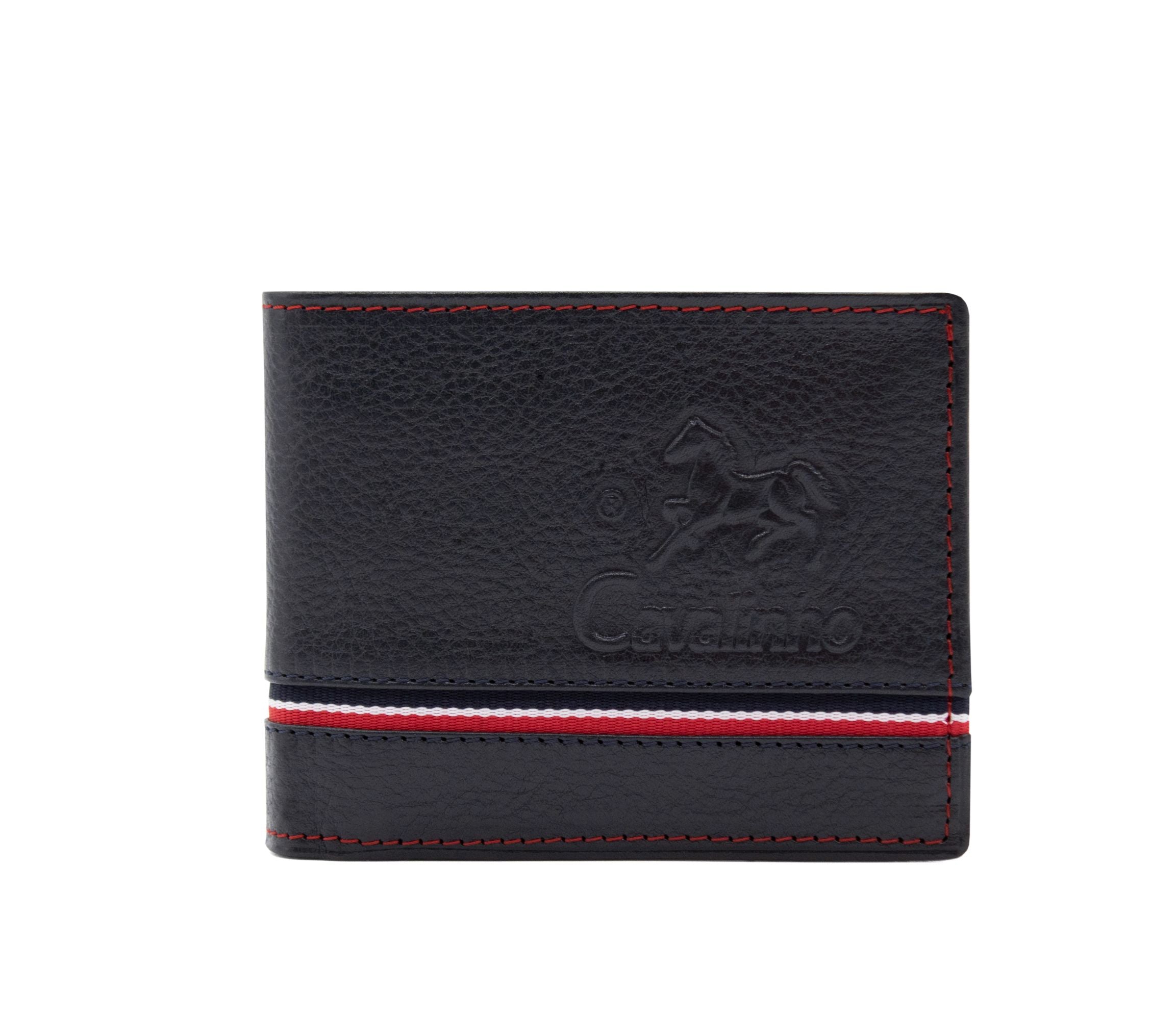 Cavalinho The Sailor Trifold Leather Wallet SKU 28150517.22 #color_navy