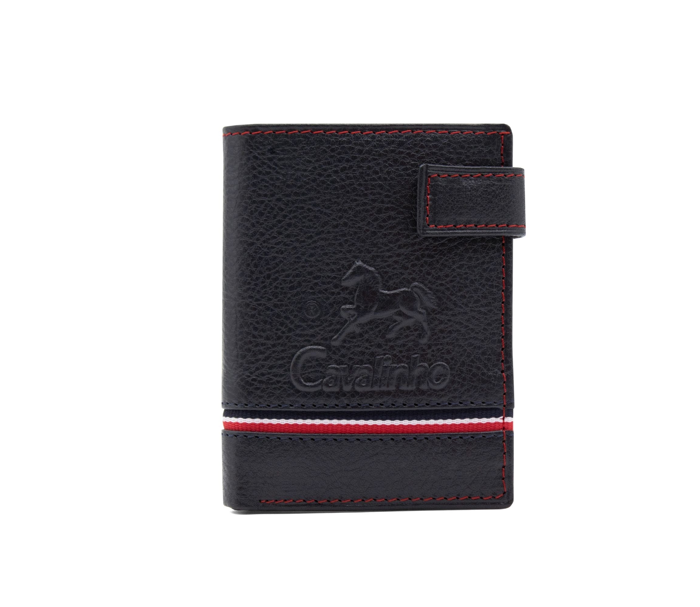 #color_ Navy | Cavalinho The Sailor Bifold Slim Leather Wallet - Navy - 28150526.22_1