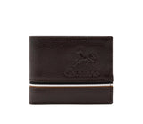 Cavalinho The Sailor 2 in 1 Bifold Leather Wallet SKU 28150528.02 #color_brown