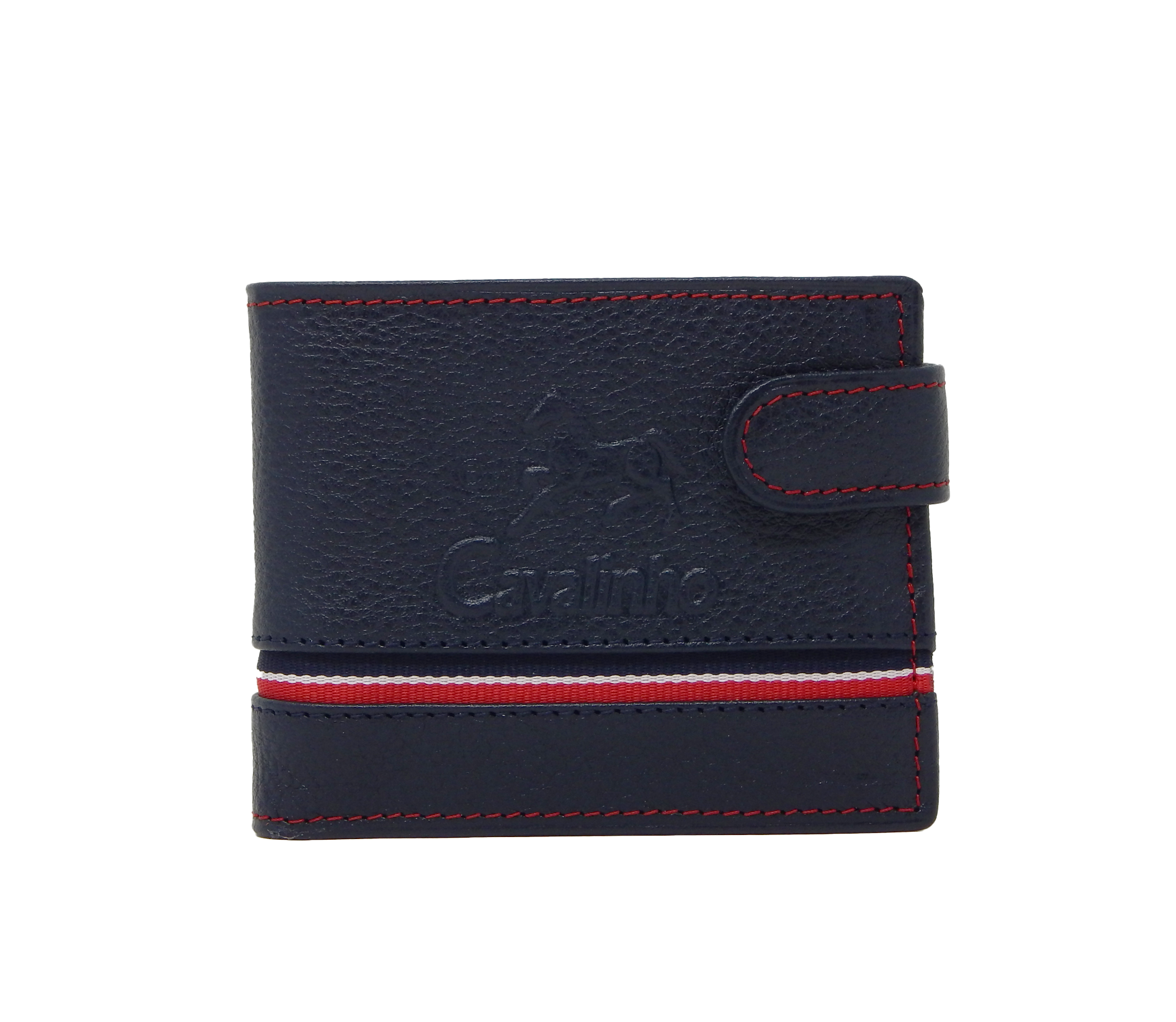 Cavalinho The Sailor Trifold Leather Wallet SKU 28150586.22 #color_navy