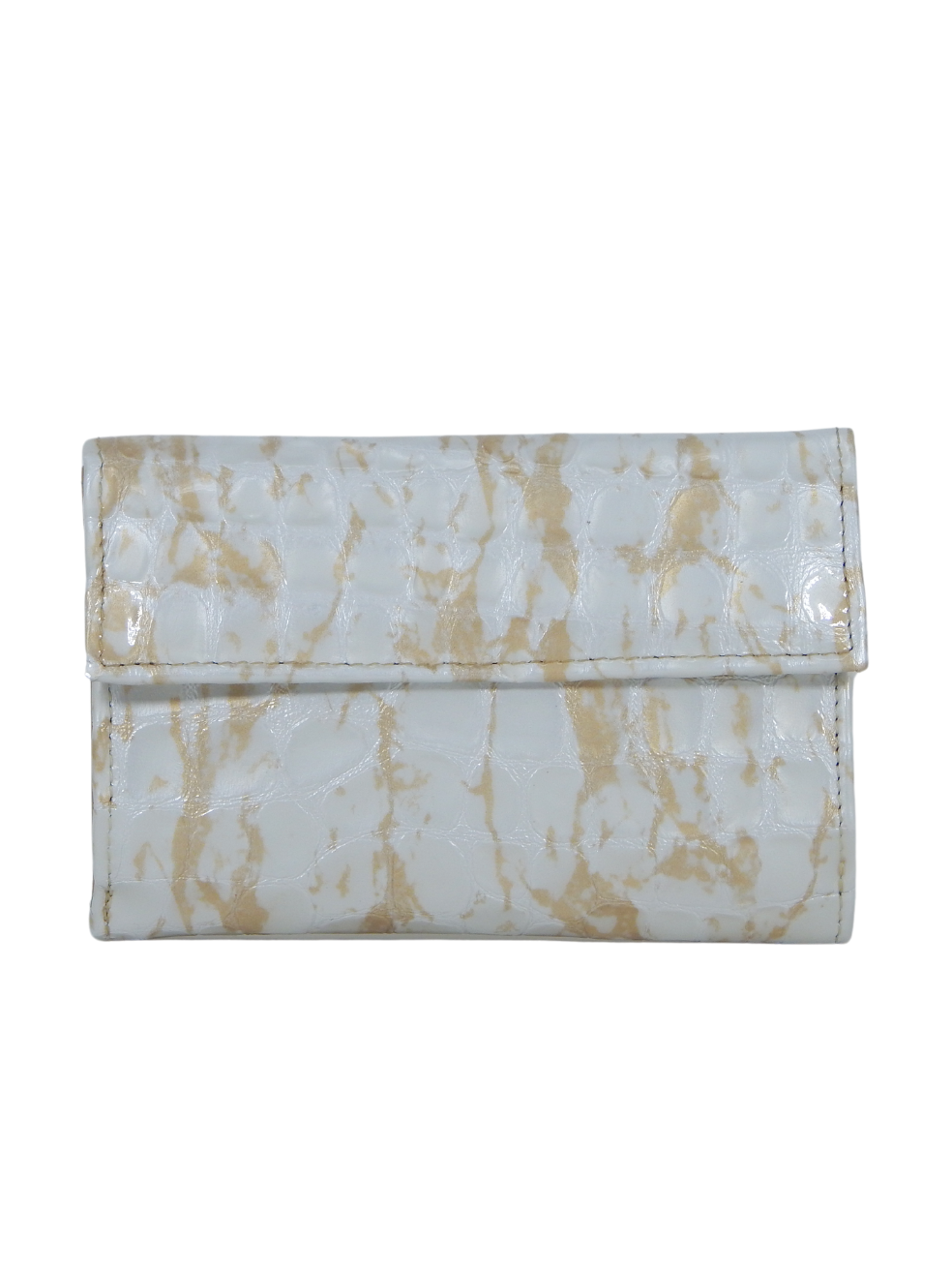 Cavalinho Gallop Patent Leather Wallet for Women SKU 28170202.31 #color_Beige / White