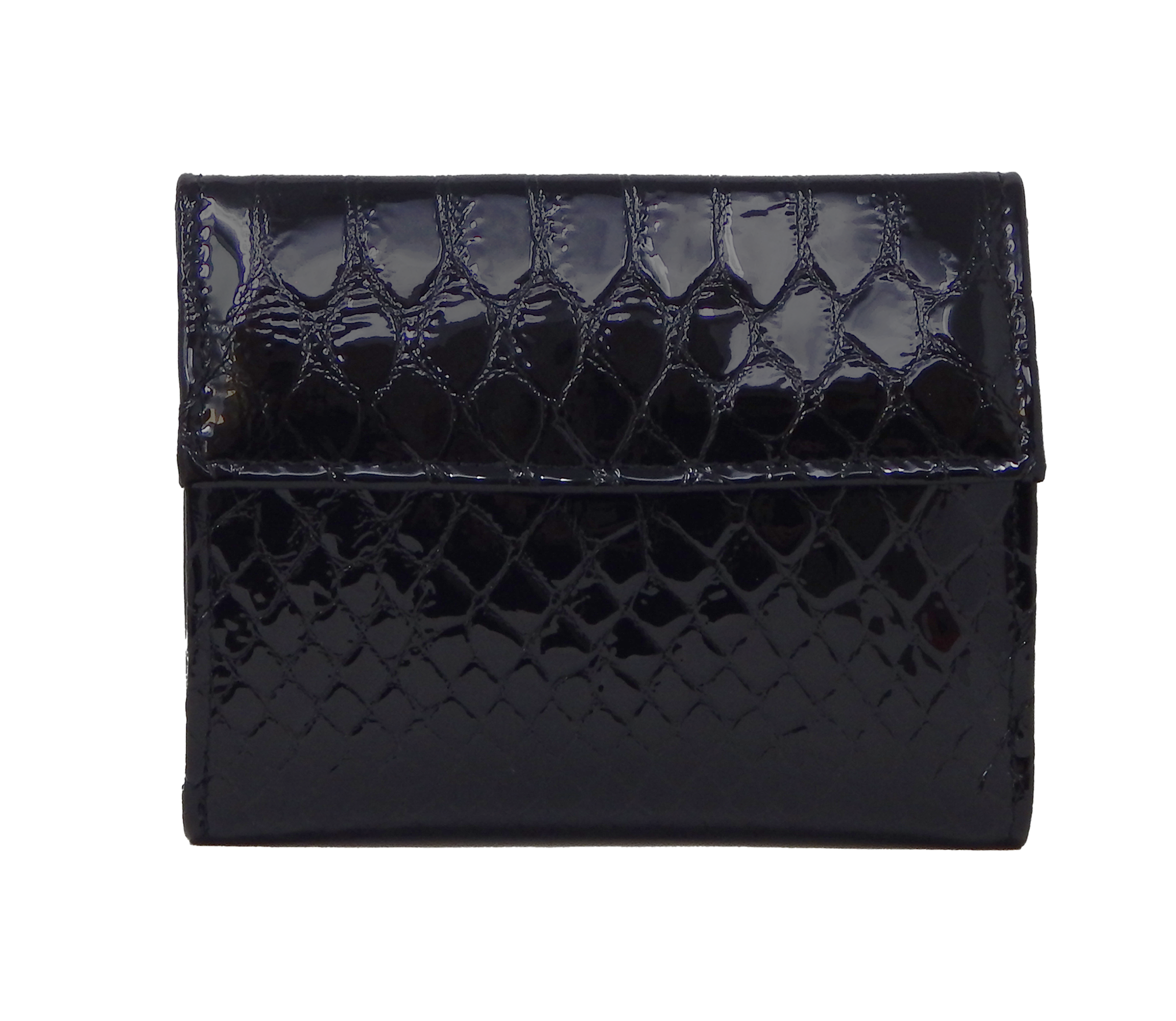 Cavalinho Gallop Patent Leather Wallet for Women SKU 28170215.01 #color_Black