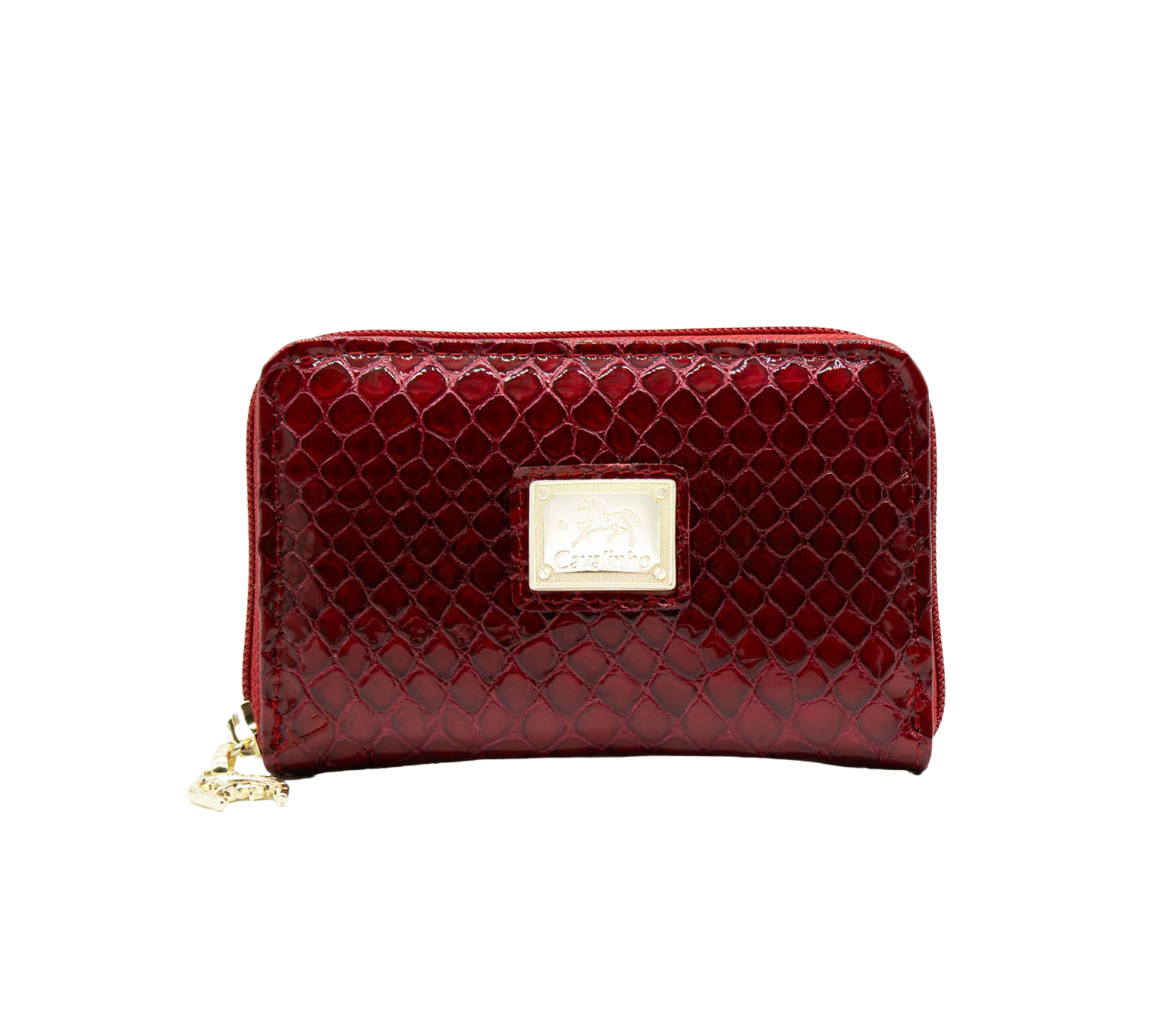 Cavalinho Gallop Patent Leather Card Holder Wallet for Women SKU 28170217.04 #color_Red