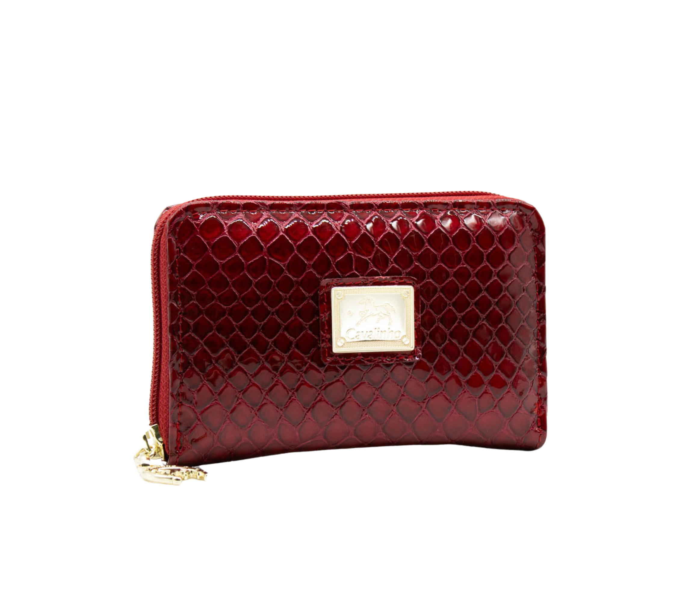 Cavalinho Gallop Patent Leather Card Holder Wallet for Women SKU 28170217.04 #color_Red