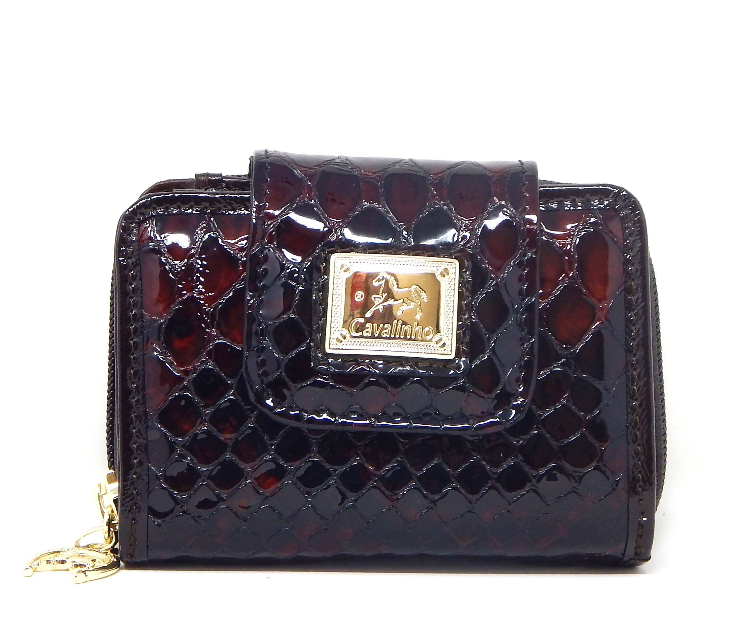 Gallop Patent Leather Wallet SKU 28170218.02 #color_brown