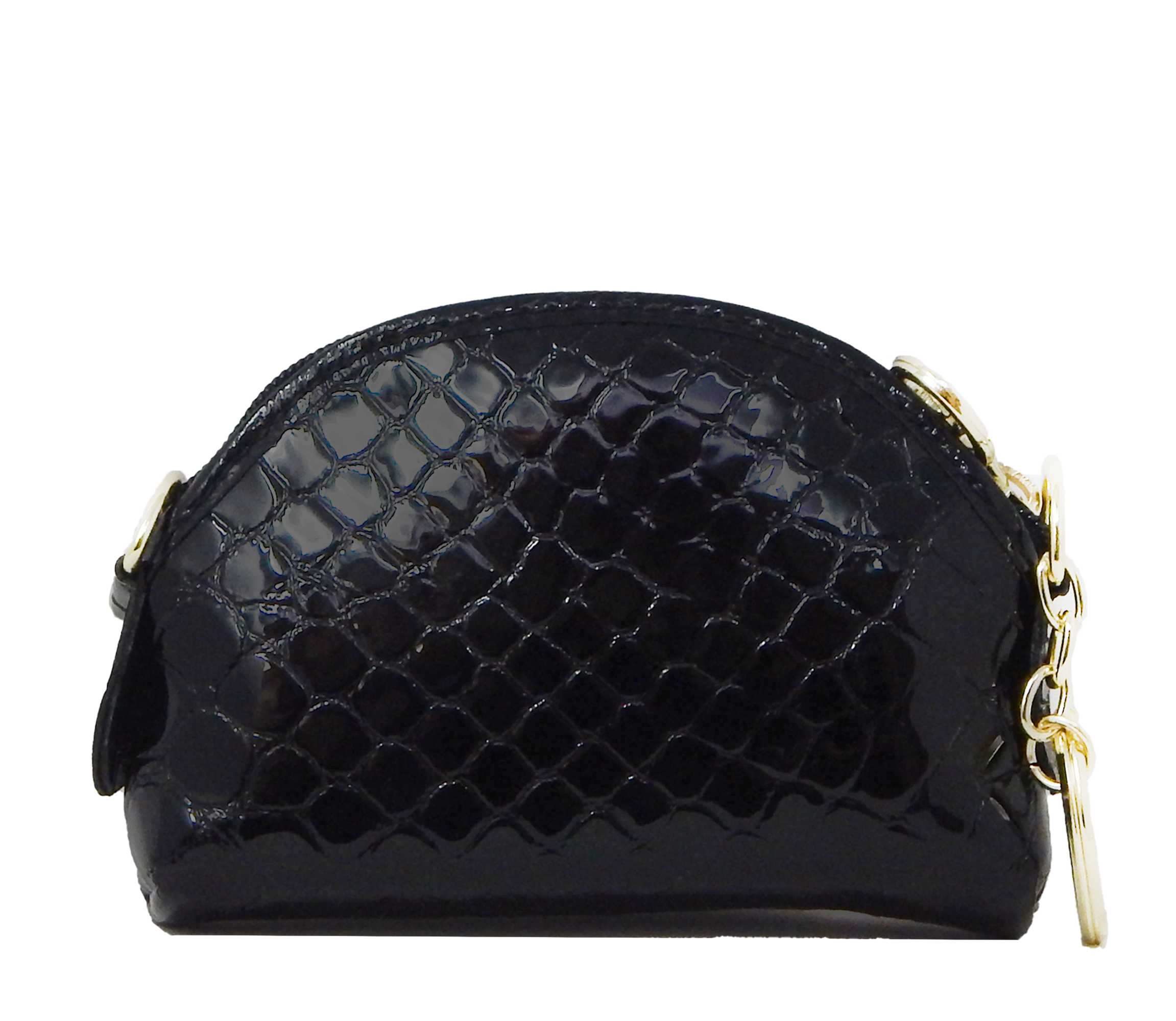 Cavalinho Gallop Patent Leather Change Purse for Women SKU 28170251.01 #color_Black