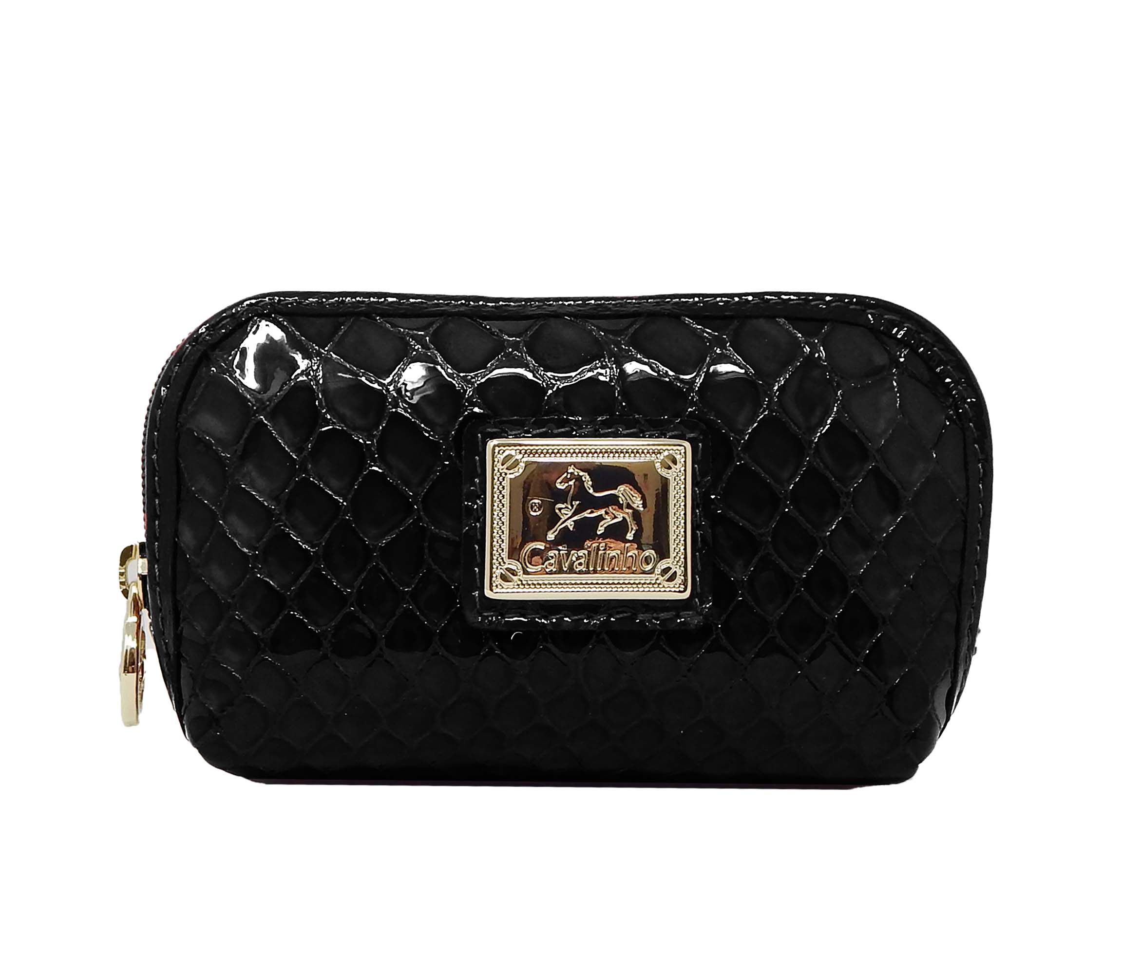 #color_ Black | Cavalinho Gallop Patent Leather Pouch - Black - 28170260.01.99_1