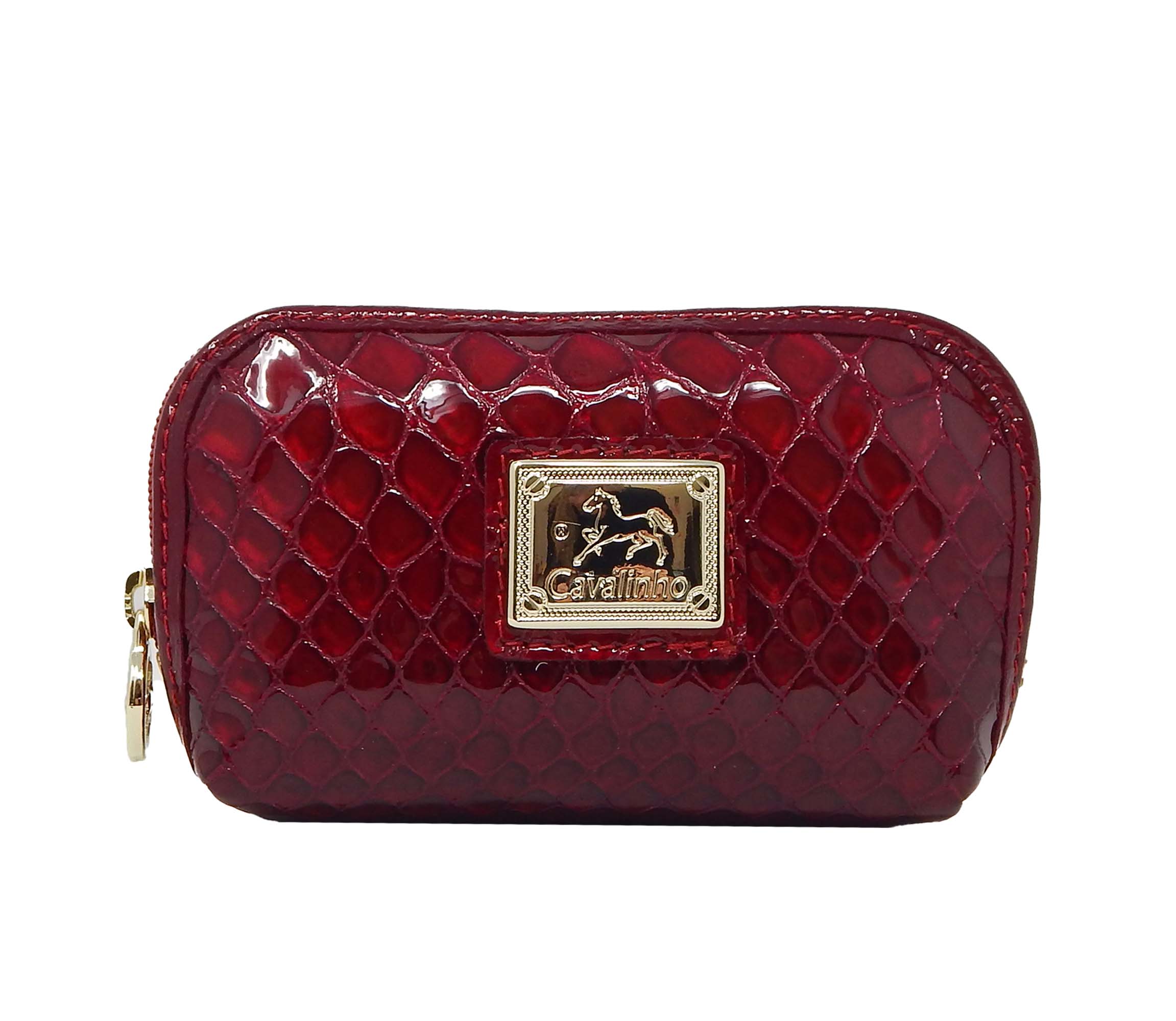 #color_ DarkRed | Cavalinho Gallop Patent Leather Pouch - DarkRed - 28170260.04.99_1