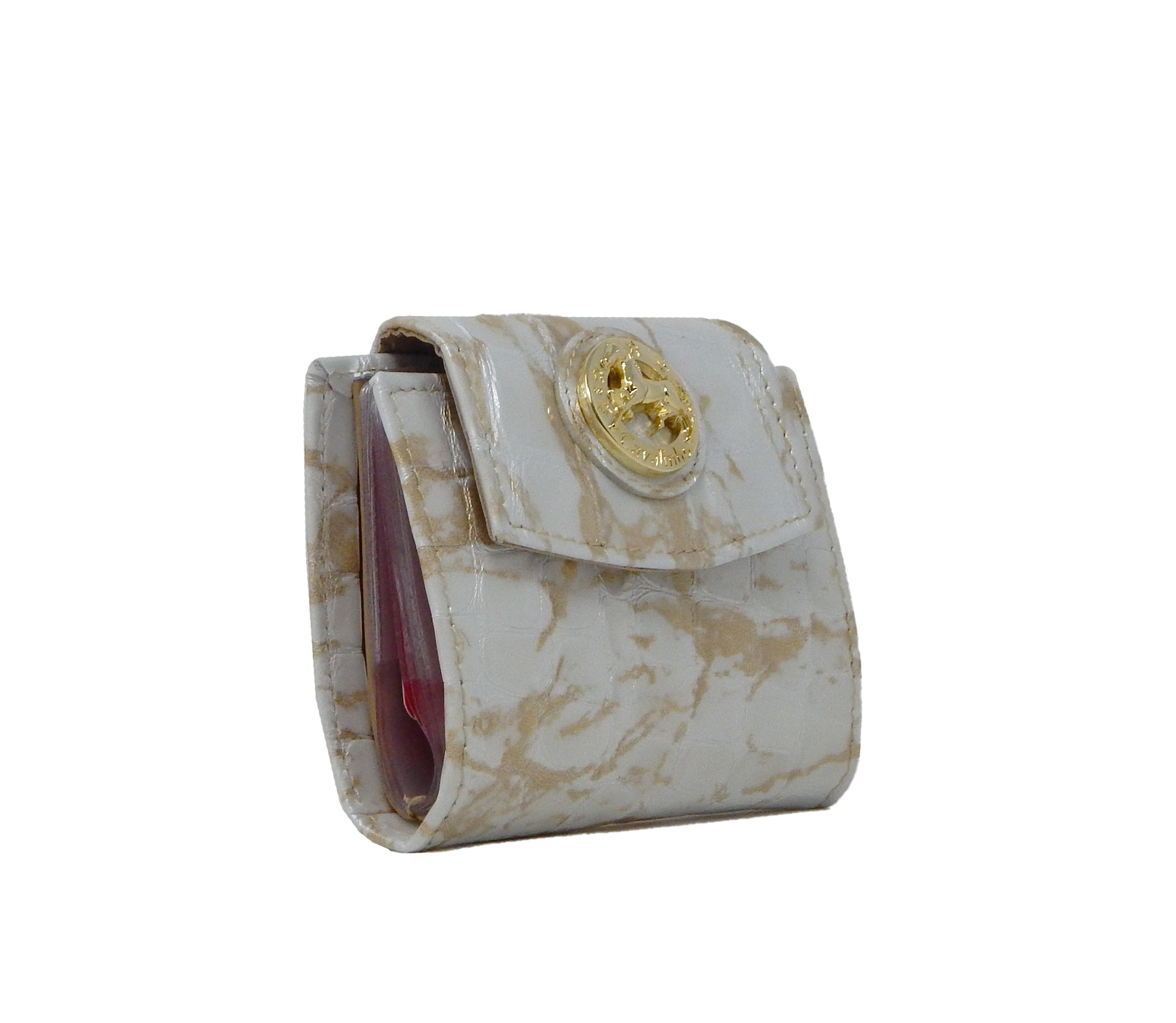 #color_ Beige White | Cavalinho Gallop Mini Leather Wallet - Beige White - 28170272.31_2