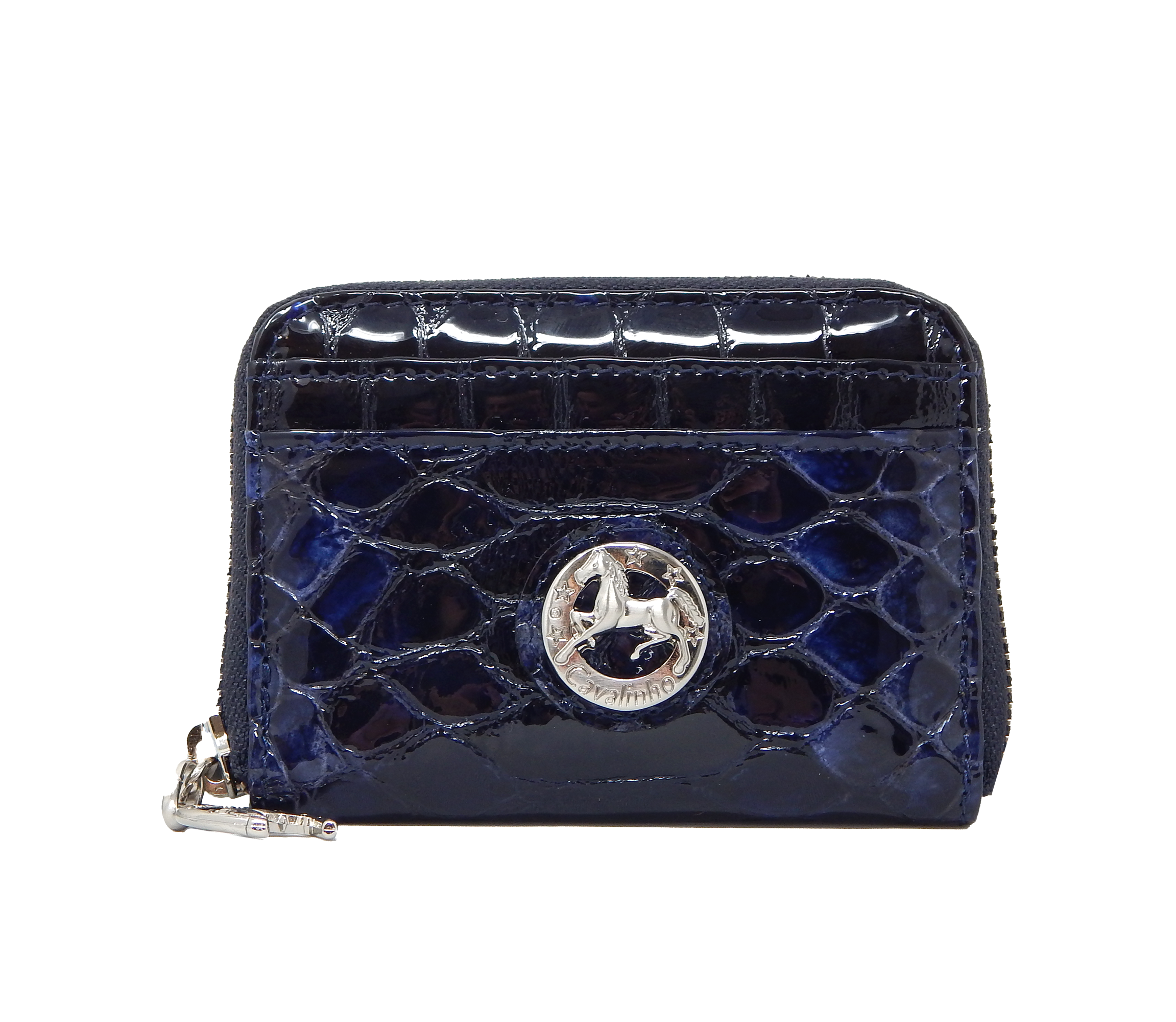 #color_ Blue | Cavalinho Gallop Patent Leather Card Holder - Blue - 28170275.03_1