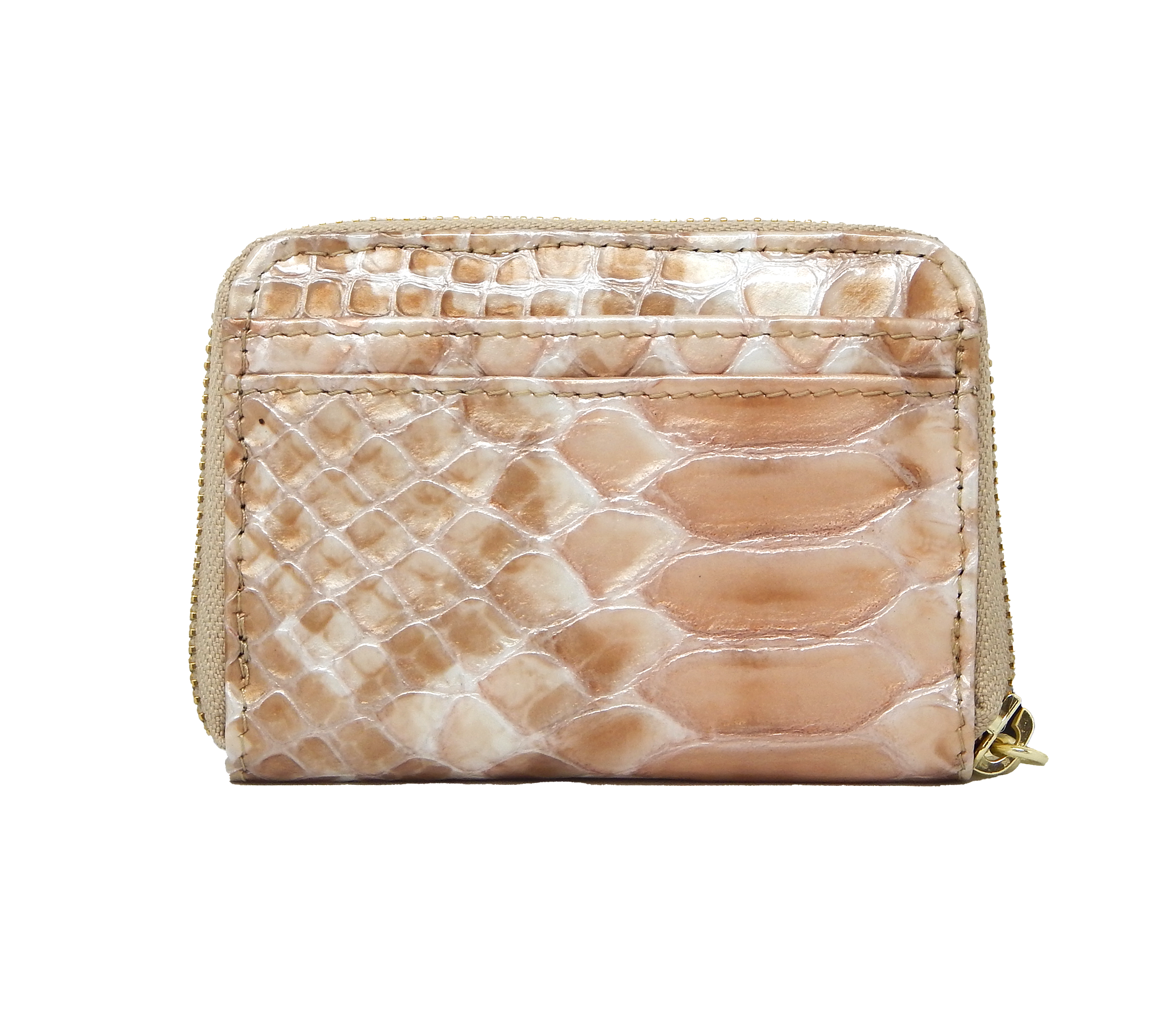 #color_ Beige | Cavalinho Gallop Patent Leather Card Holder - Beige - 28170275.05_2