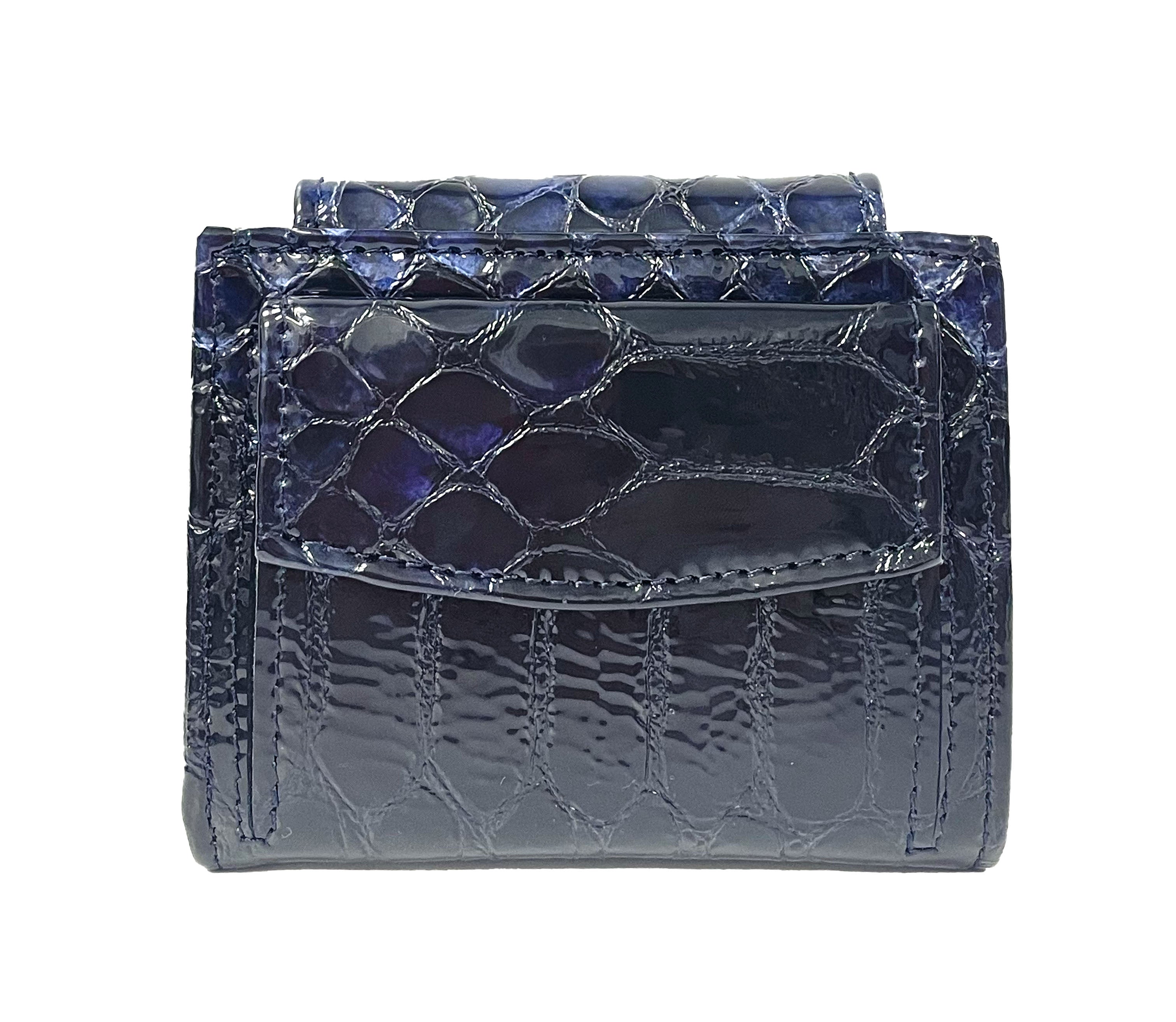 Cavalinho Gallop Patent Leather Card Holder Wallet for Women SKU 28170279.03 #color_Navy