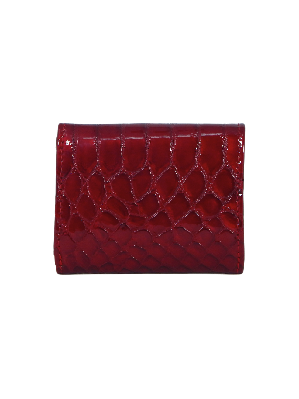 Cavalinho Gallop Compact Patent Leather Wallet SKU 28170574.04 #color_red