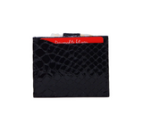 Cavalinho Gallop Patent Leather Card Holder Wallet for Women SKU 28170576.01 #color_Black