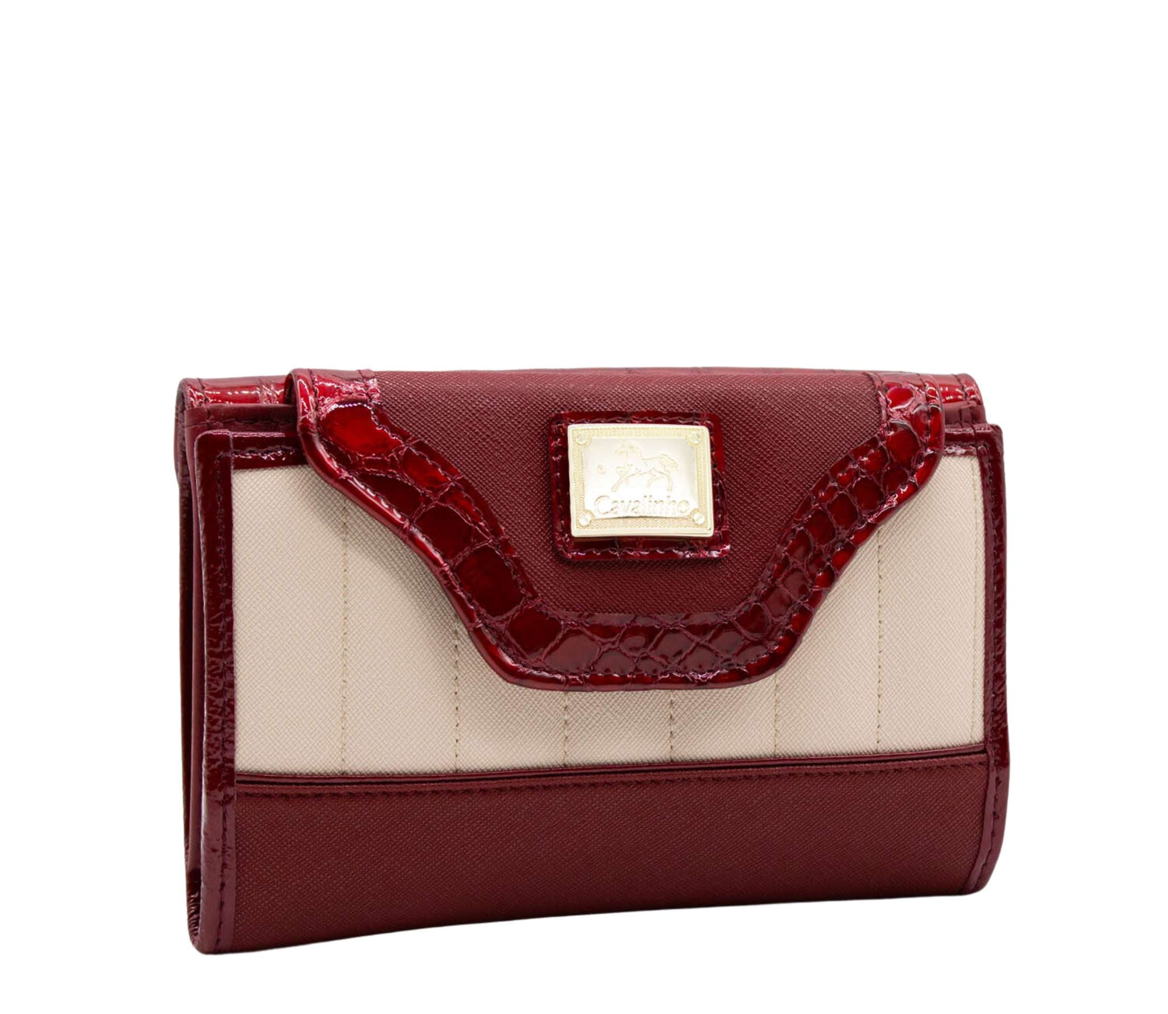 Cavalinho Grace Wallet SKU 28250202.15 #color_DarkRed / Beige