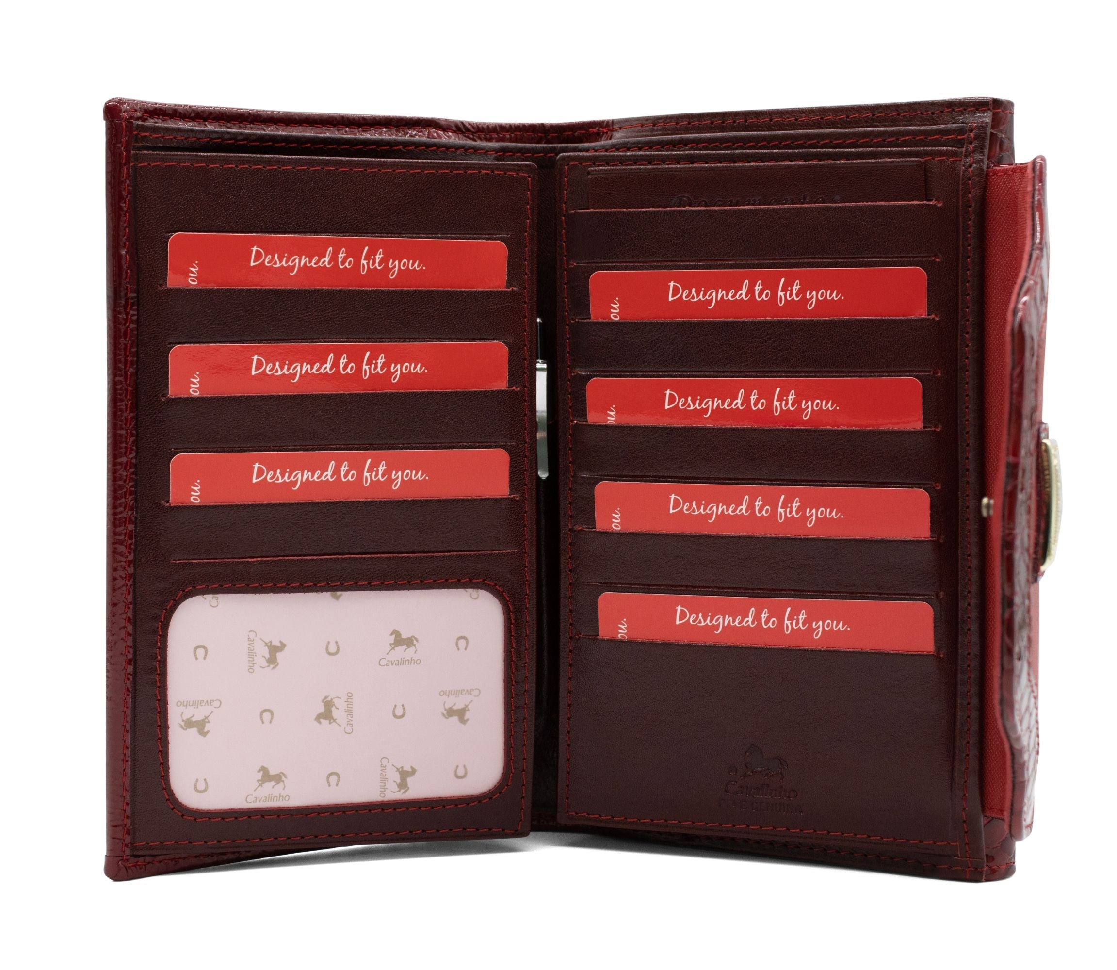 Cavalinho Grace Wallet SKU 28250206.04 #color_DarkRed / White