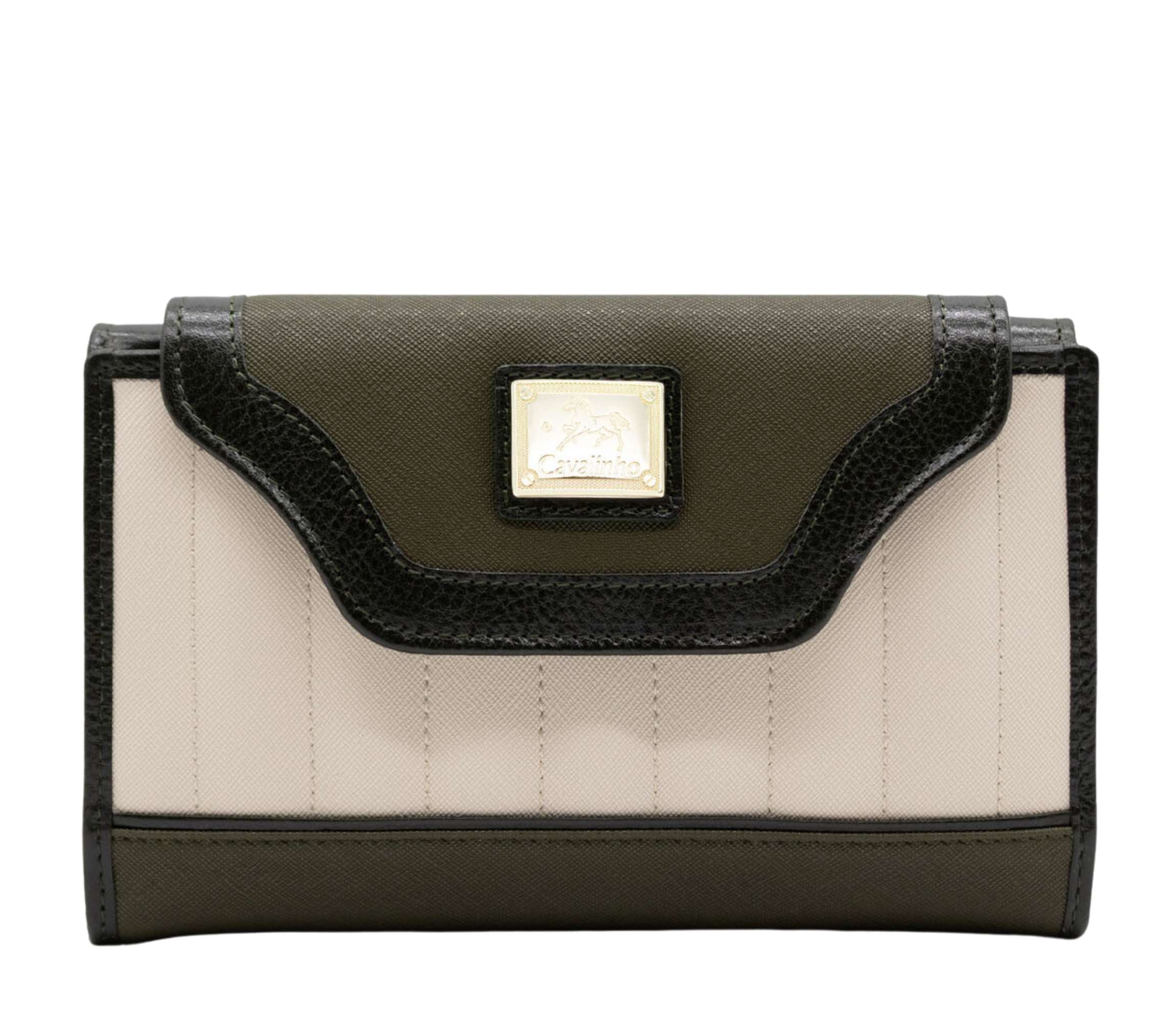 Cavalinho Grace Wallet SKU 28250206.09 #color_DarkOliveGreen / Beige