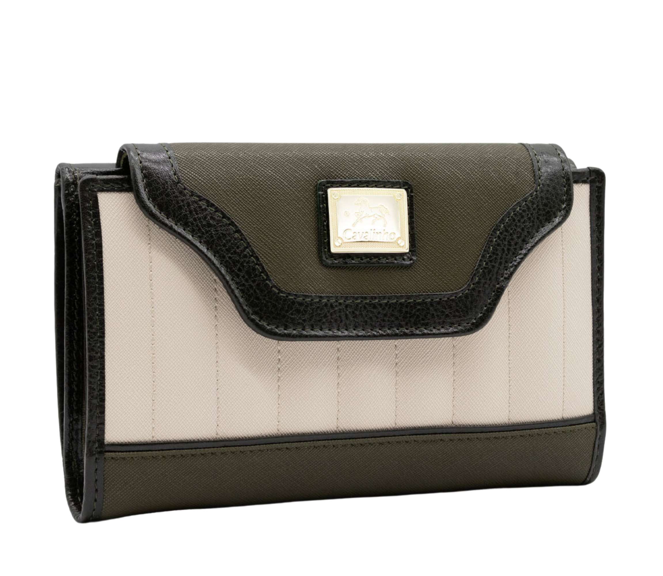 Cavalinho Grace Wallet SKU 28250206.09 #color_DarkOliveGreen / Beige