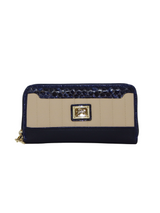 Cavalinho Grace Wristlet Wallet SKU 28250212.22 #color_Navy / Beige