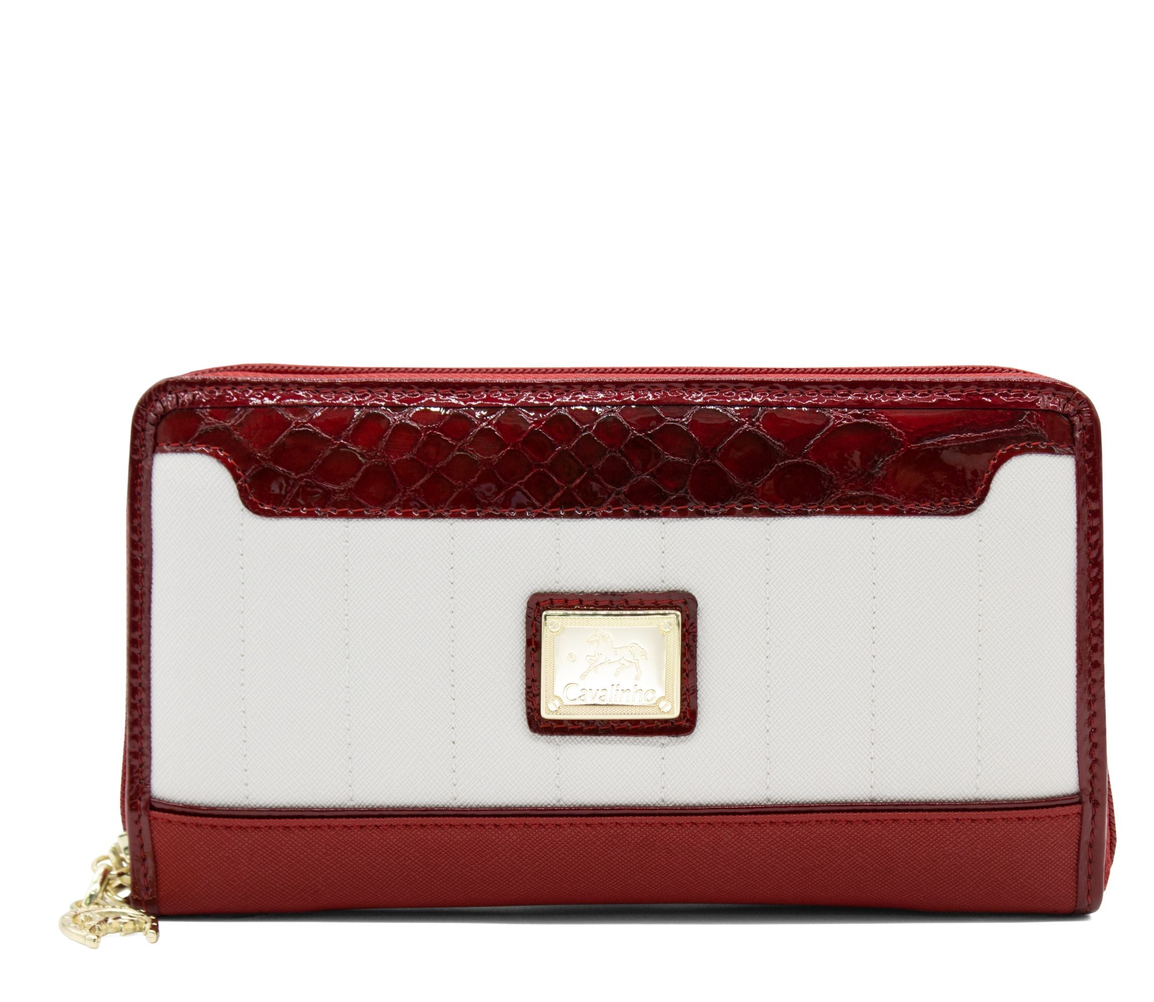 Cavalinho Grace Wristlet Wallet SKU 28250213.04 #color_DarkRed / White