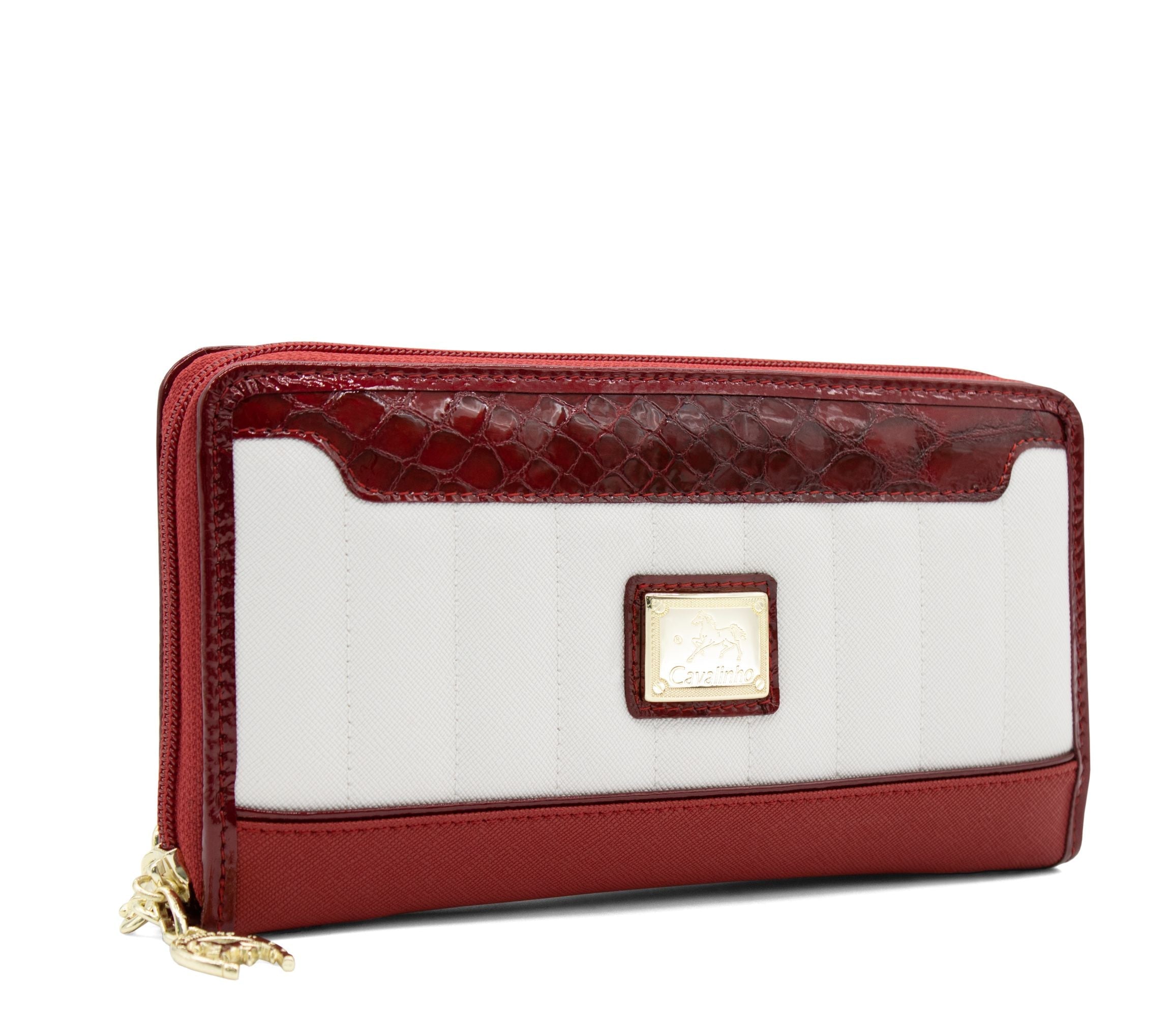 Cavalinho Grace Wristlet Wallet SKU 28250213.04 #color_DarkRed / White