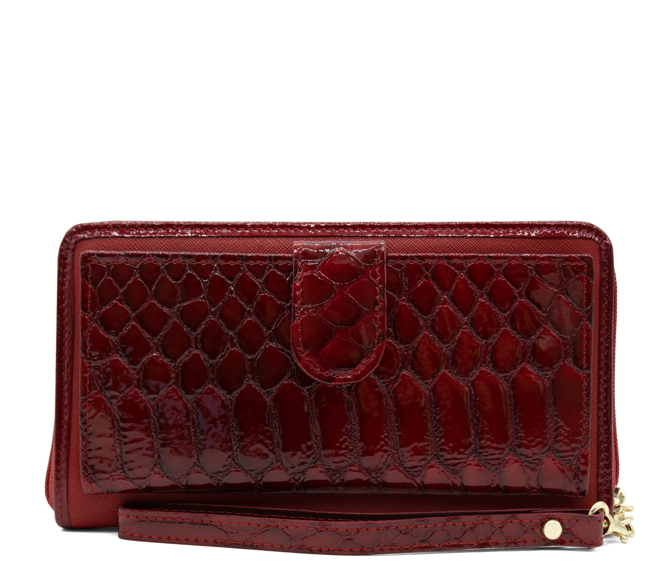 Cavalinho Grace Wristlet Wallet SKU 28250213.04 #color_DarkRed / White