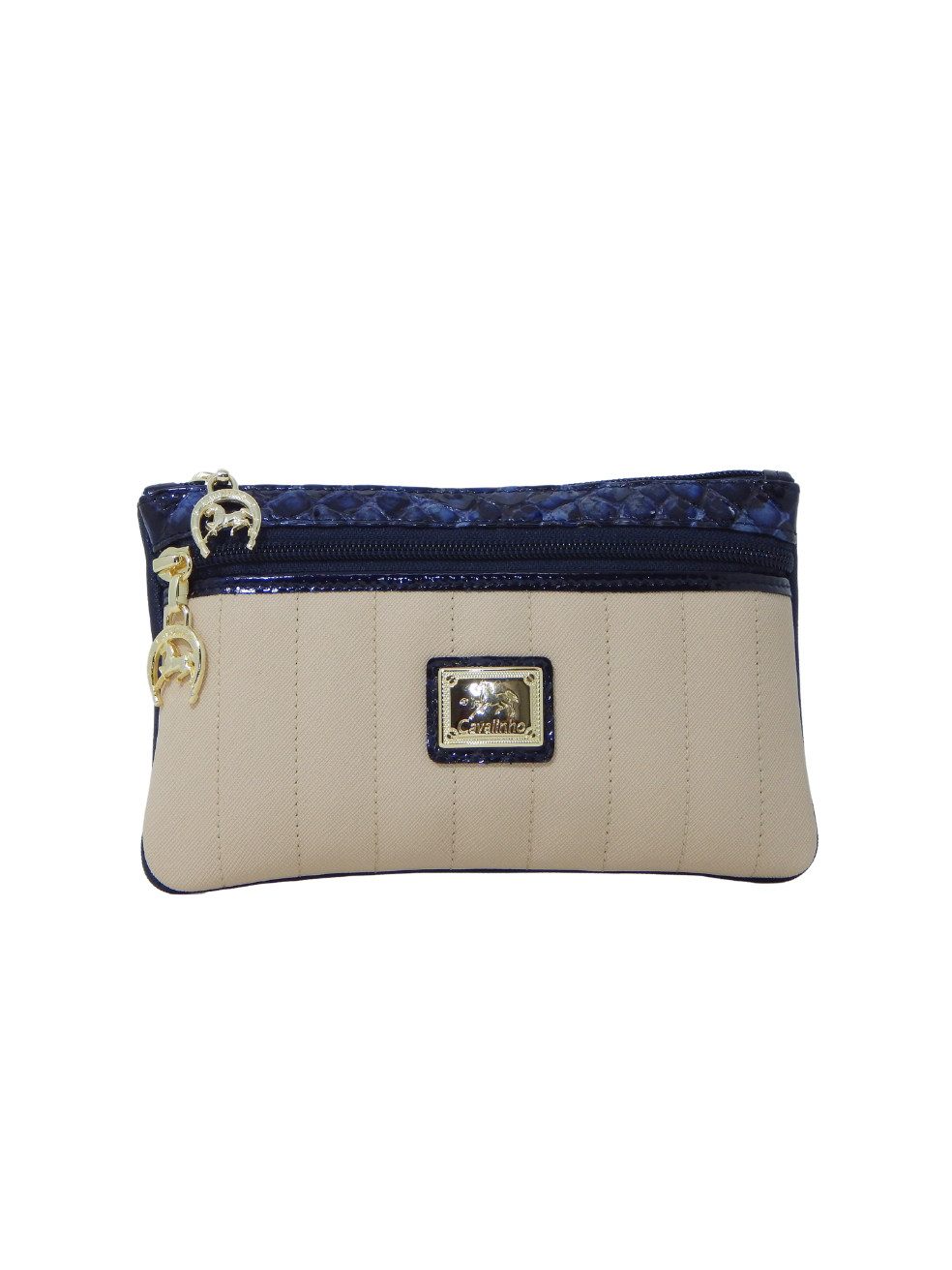 Cavalinho Grace Cosmetic Case Makeup Bag SKU 28250256.22 #color_Navy / Beige