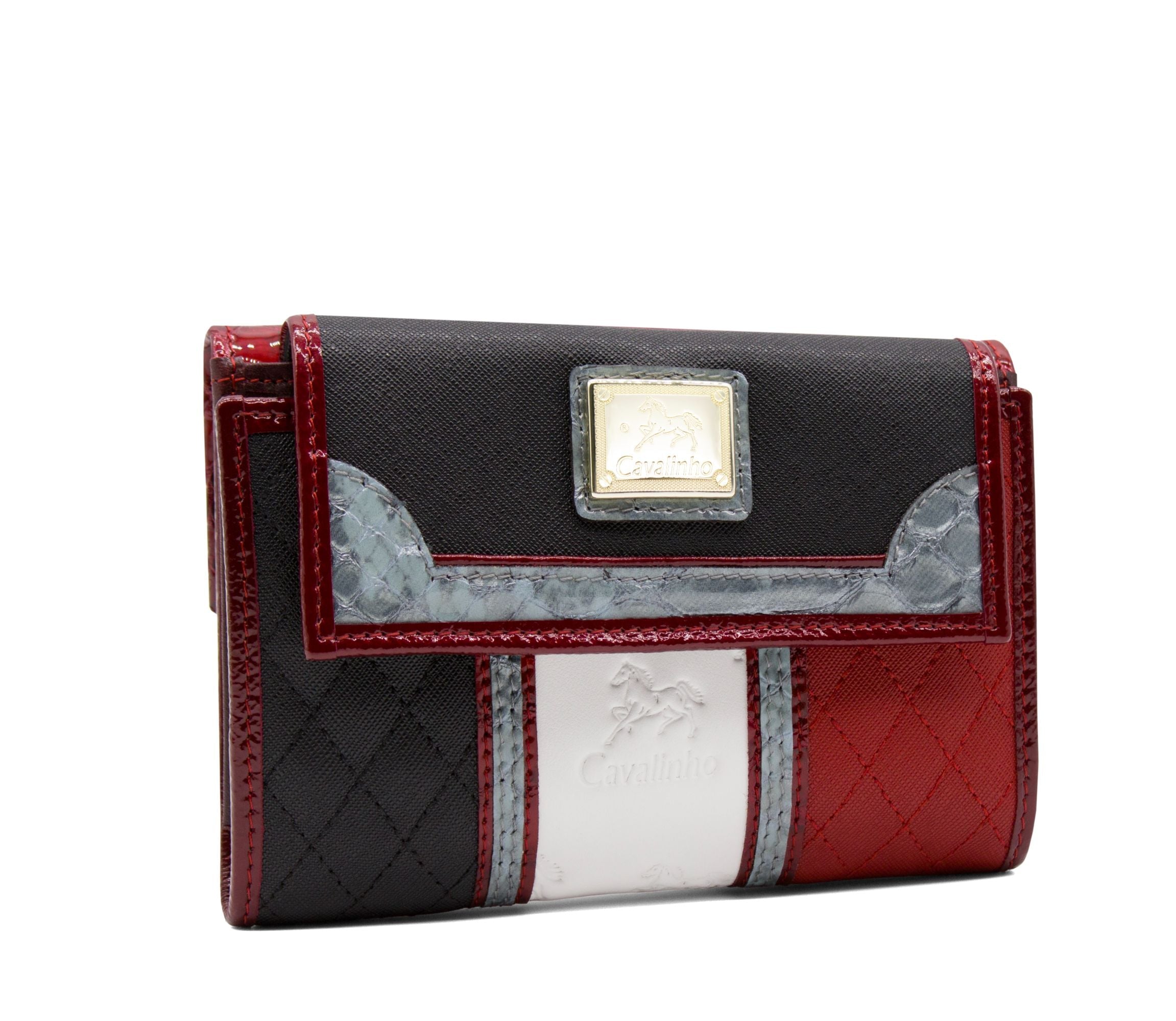 #color_ Black White Red Silver | Cavalinho Royal Wallet - Black White Red Silver - 28390202.23_2