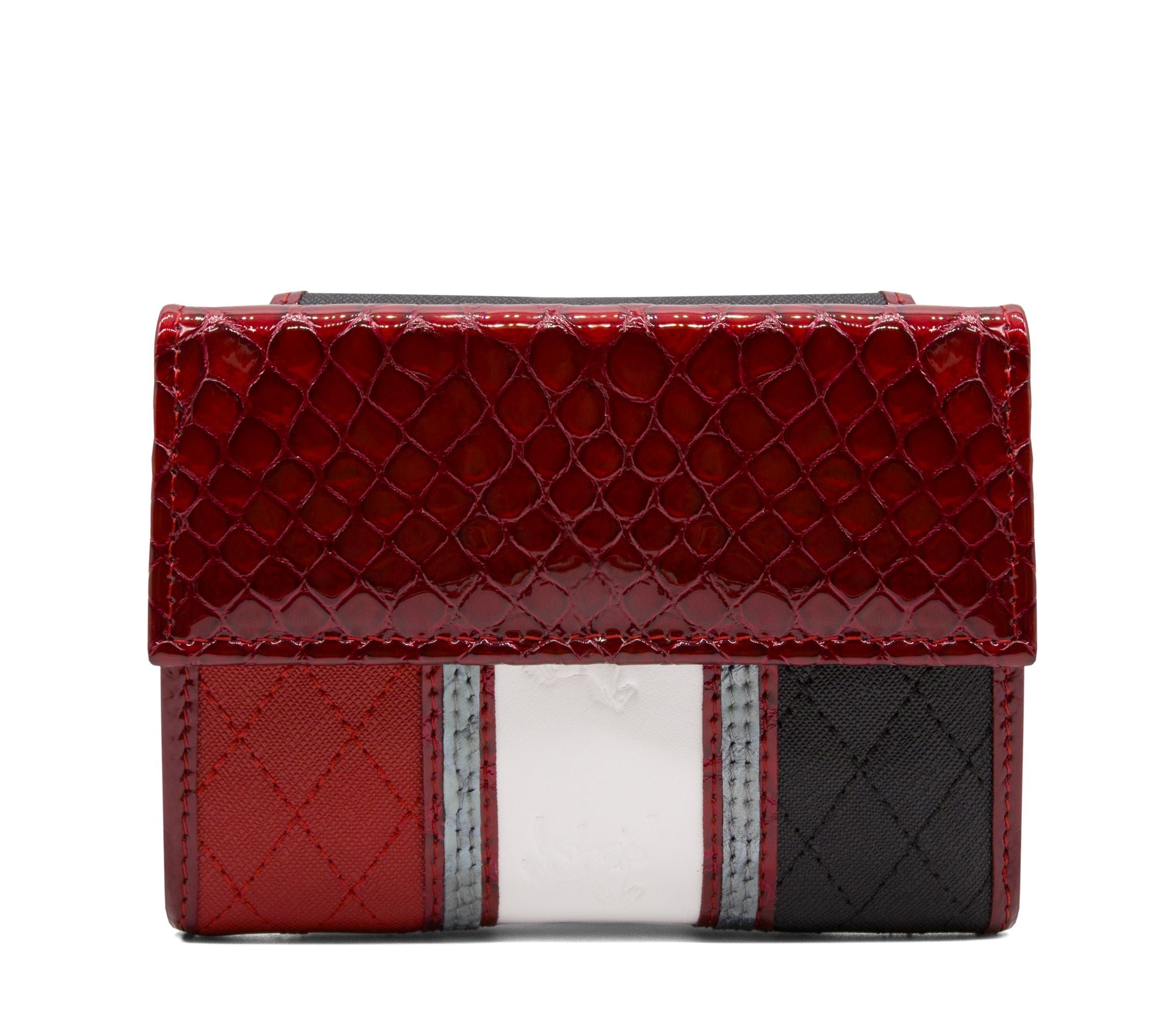 #color_ Black White Red Silver | Cavalinho Royal Wallet - Black White Red Silver - 28390219.23_3